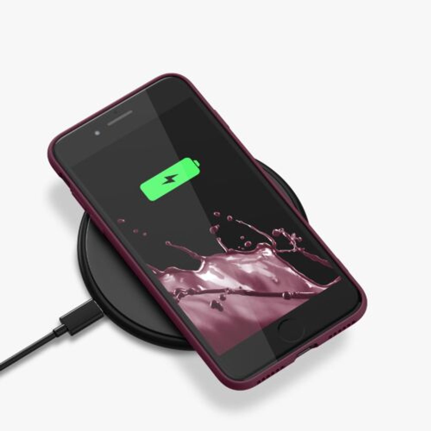 Husa pentru Apple iPhone 8/iPhone 7/iPhone SE 2, Silicon, Rosu, 49979.187, Kwmobile fotografia produsului View 6 L
