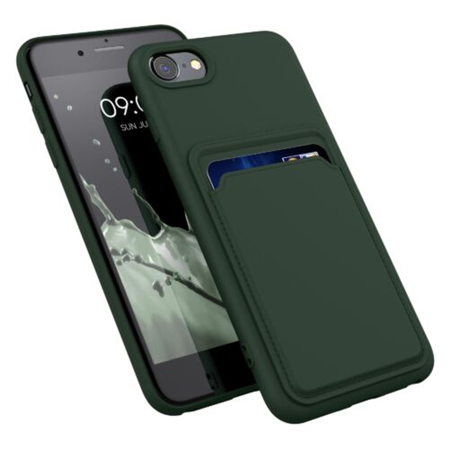 Husa pentru Apple iPhone 8/iPhone 7/iPhone SE 2, Silicon, Verde, 55117.80, Kwmobile fotografia produsului