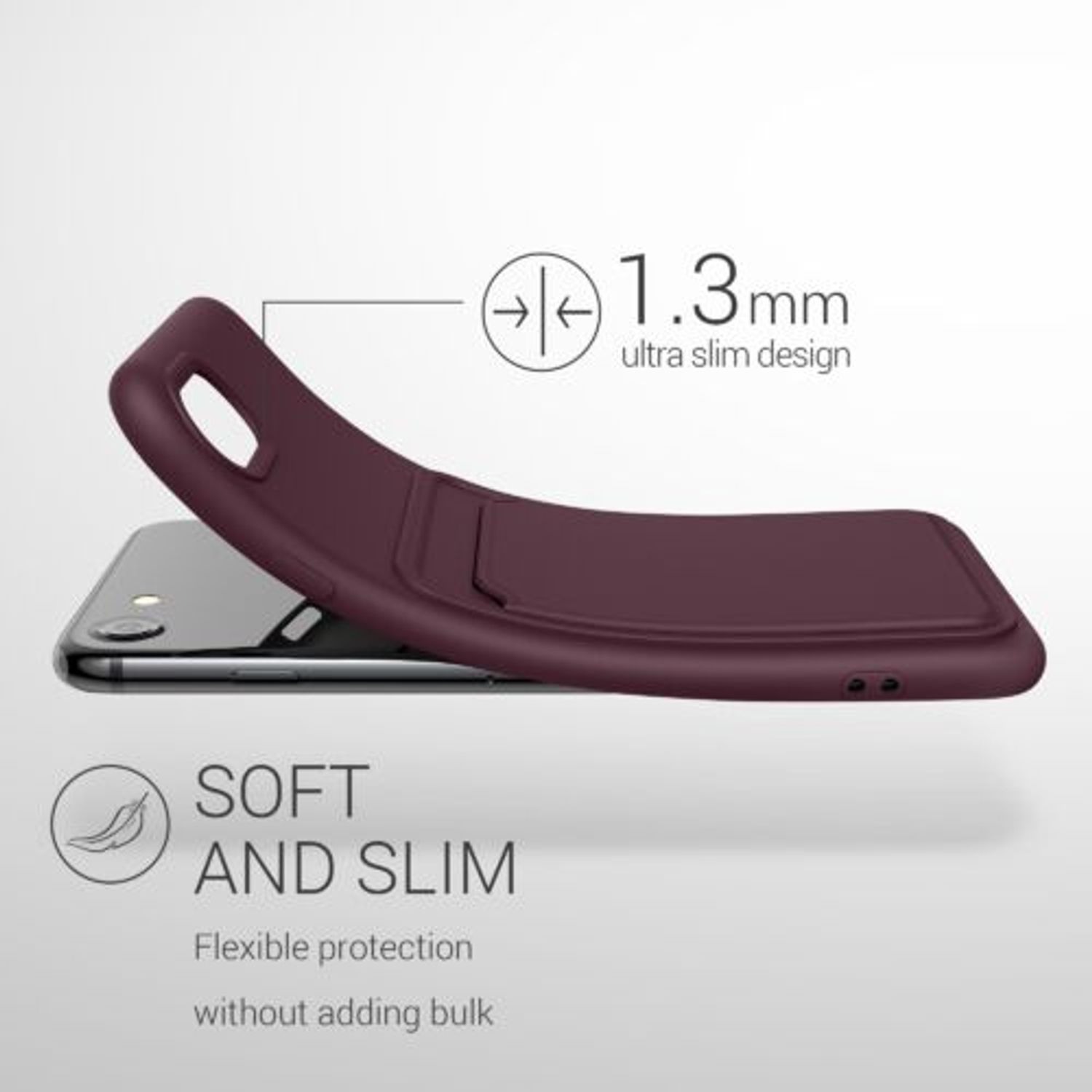 Husa pentru Apple iPhone 8/iPhone 7/iPhone SE 2, Silicon, Violet, 55117.190, Kwmobile fotografia produsului View 7 L