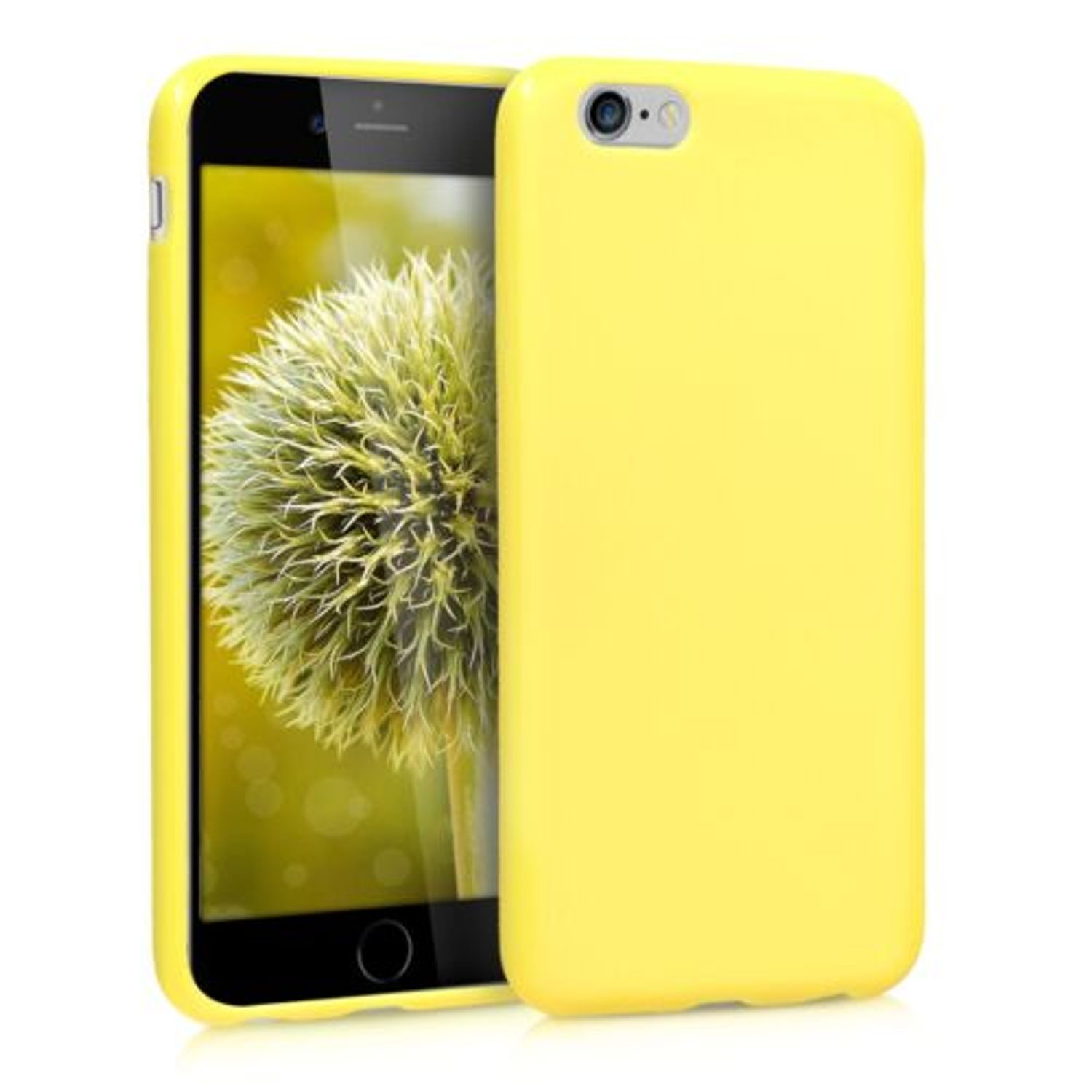 Husa pentru Apple iPhone 6/iPhone 6s, Silicon, Galben, 35176.30 fotografia produsului