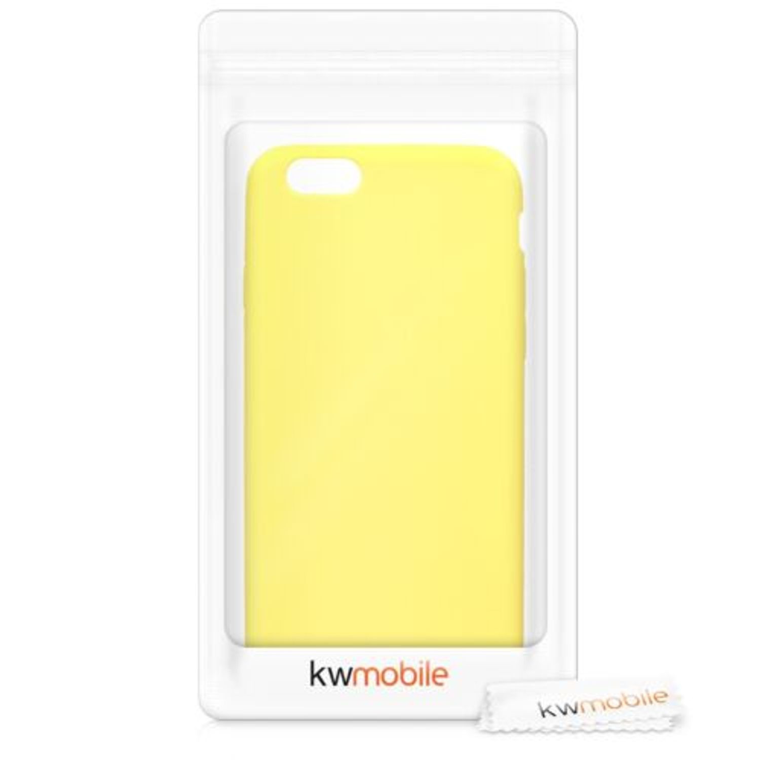 Husa pentru Apple iPhone 6/iPhone 6s, Silicon, Galben, 35176.30 fotografia produsului View 7 L