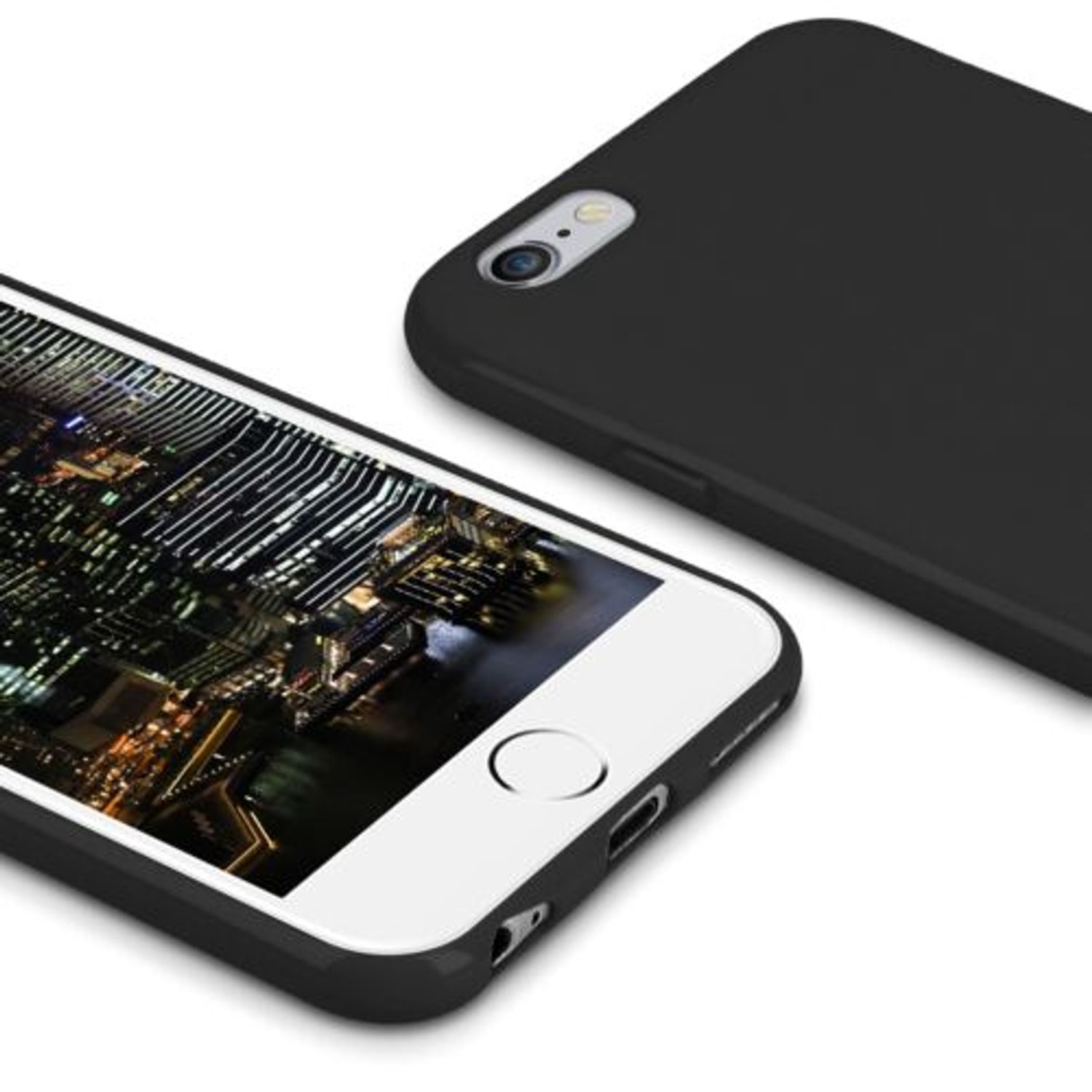 Husa pentru Apple iPhone 6/iPhone 6s, Silicon, Negru, 35176.01 fotografia produsului View 4 L