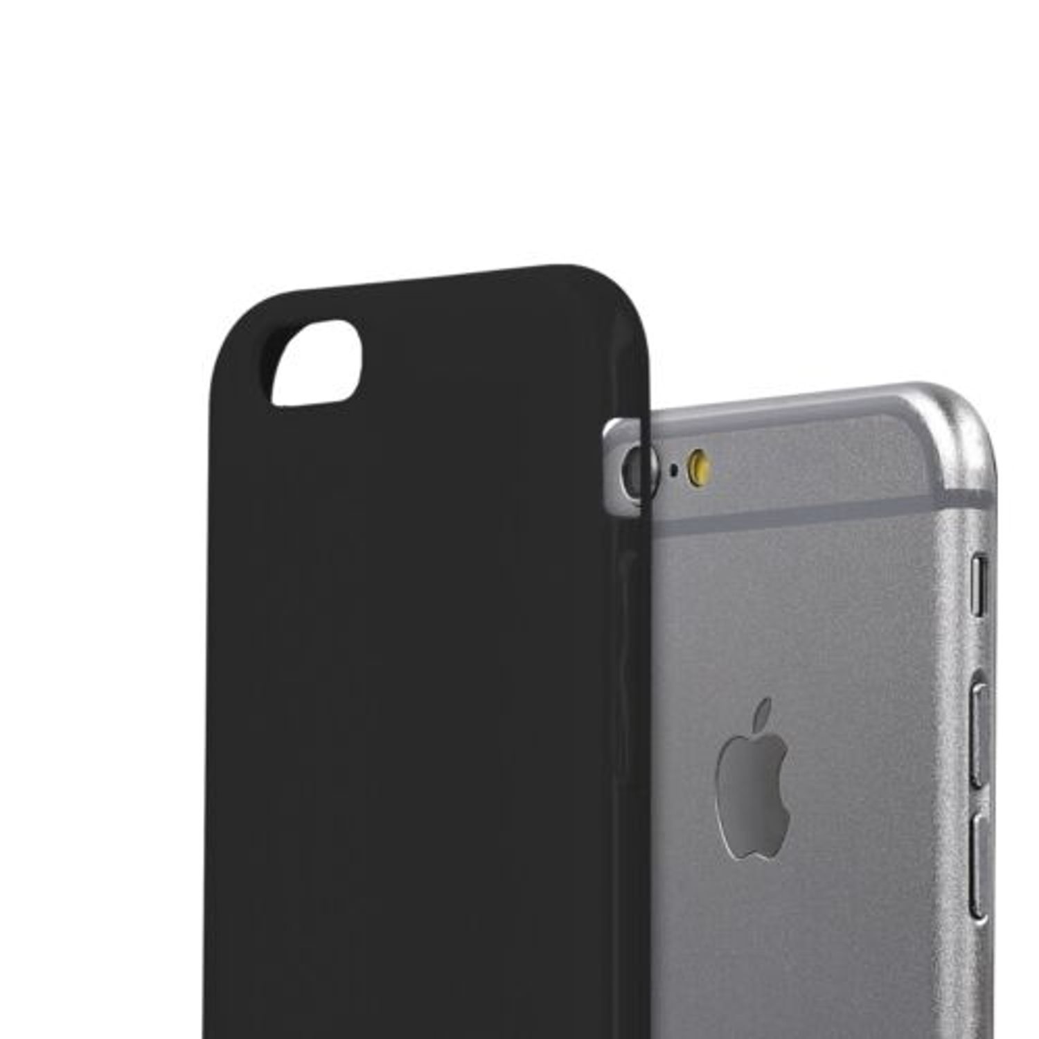 Husa pentru Apple iPhone 6/iPhone 6s, Silicon, Negru, 35176.01 fotografia produsului