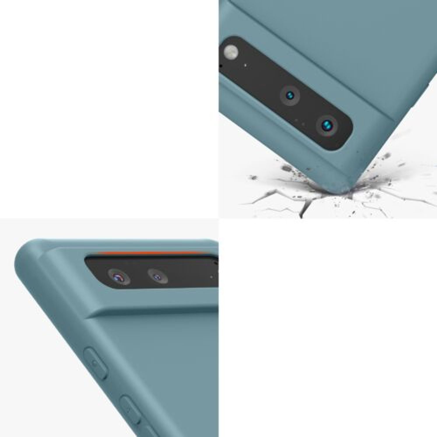 Husa pentru Google Pixel 6, Silicon, Verde, 55865.207, Kwmobile fotografia produsului View 9 L