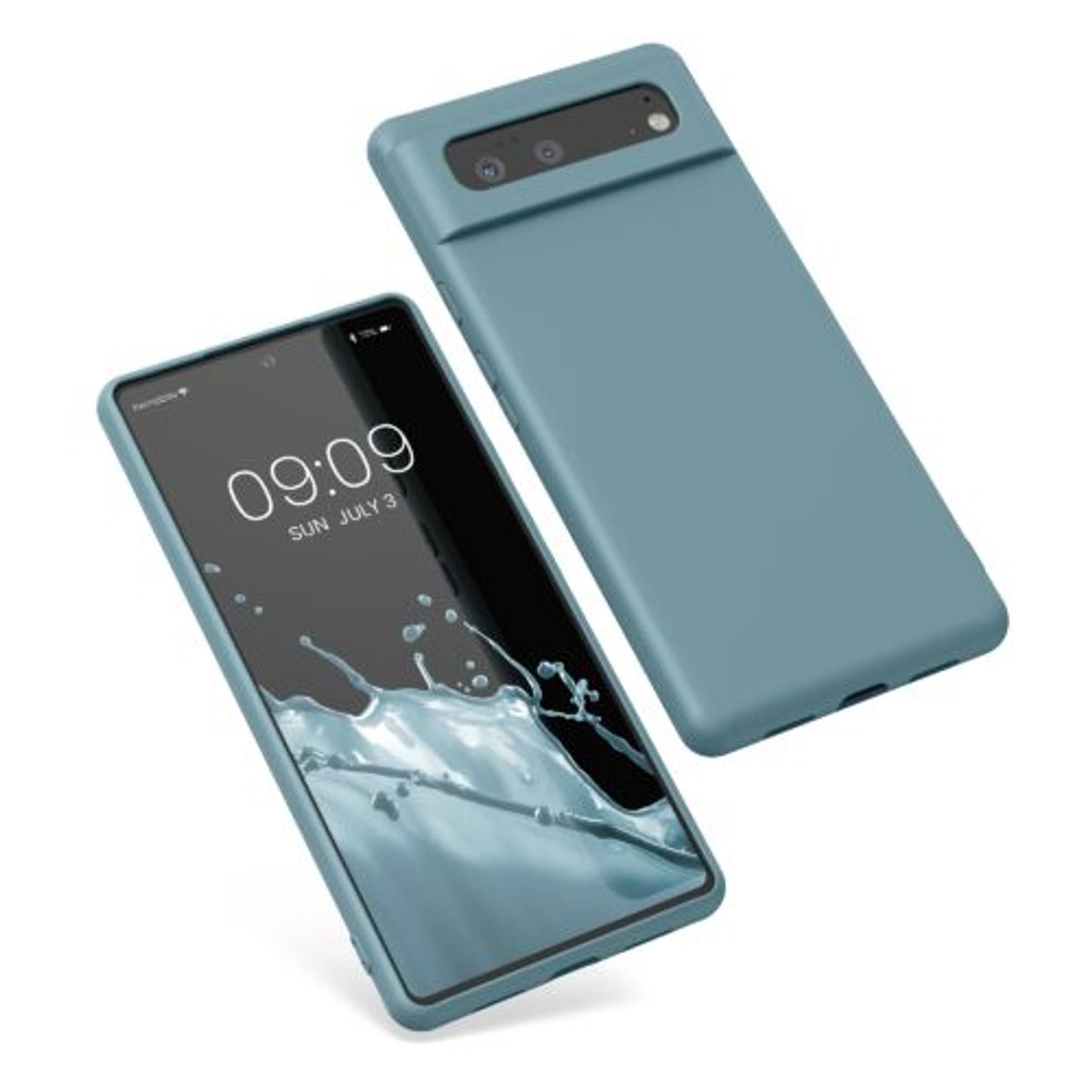 Husa pentru Google Pixel 6, Silicon, Verde, 55865.207, Kwmobile fotografia produsului View 2 L