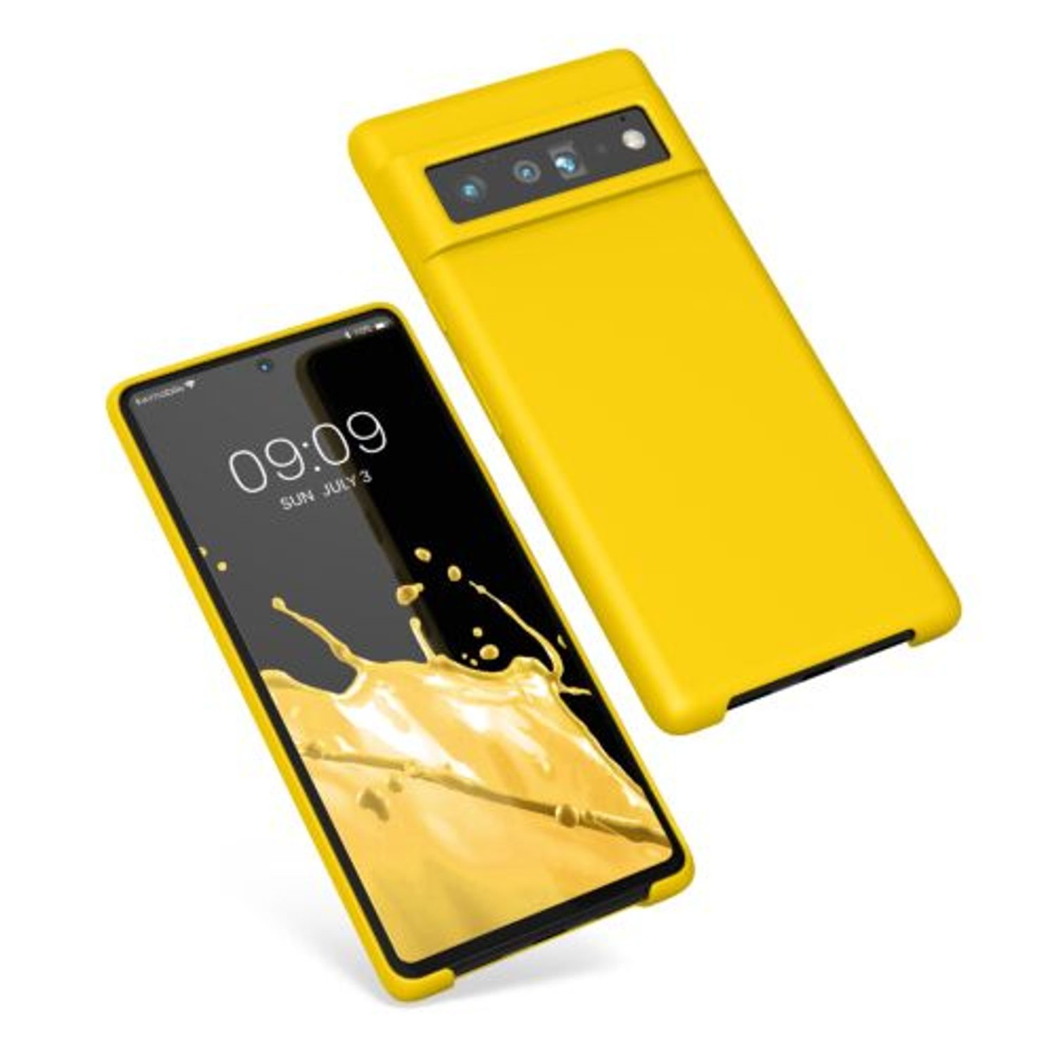 Husa pentru Google Pixel 6 Pro, Silicon, Galben, 55863.165, Kwmobile fotografia produsului View 11 L