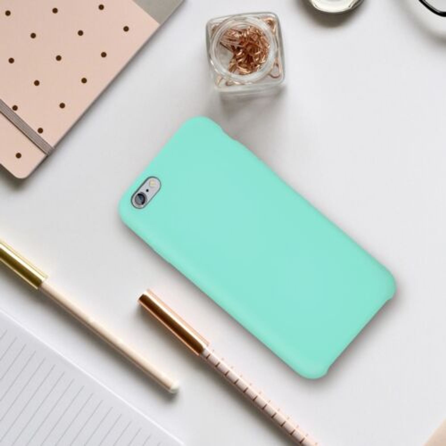 Husa pentru Apple iPhone 6/iPhone 6s, Silicon, Verde, 40223.5 fotografia produsului View 3 L