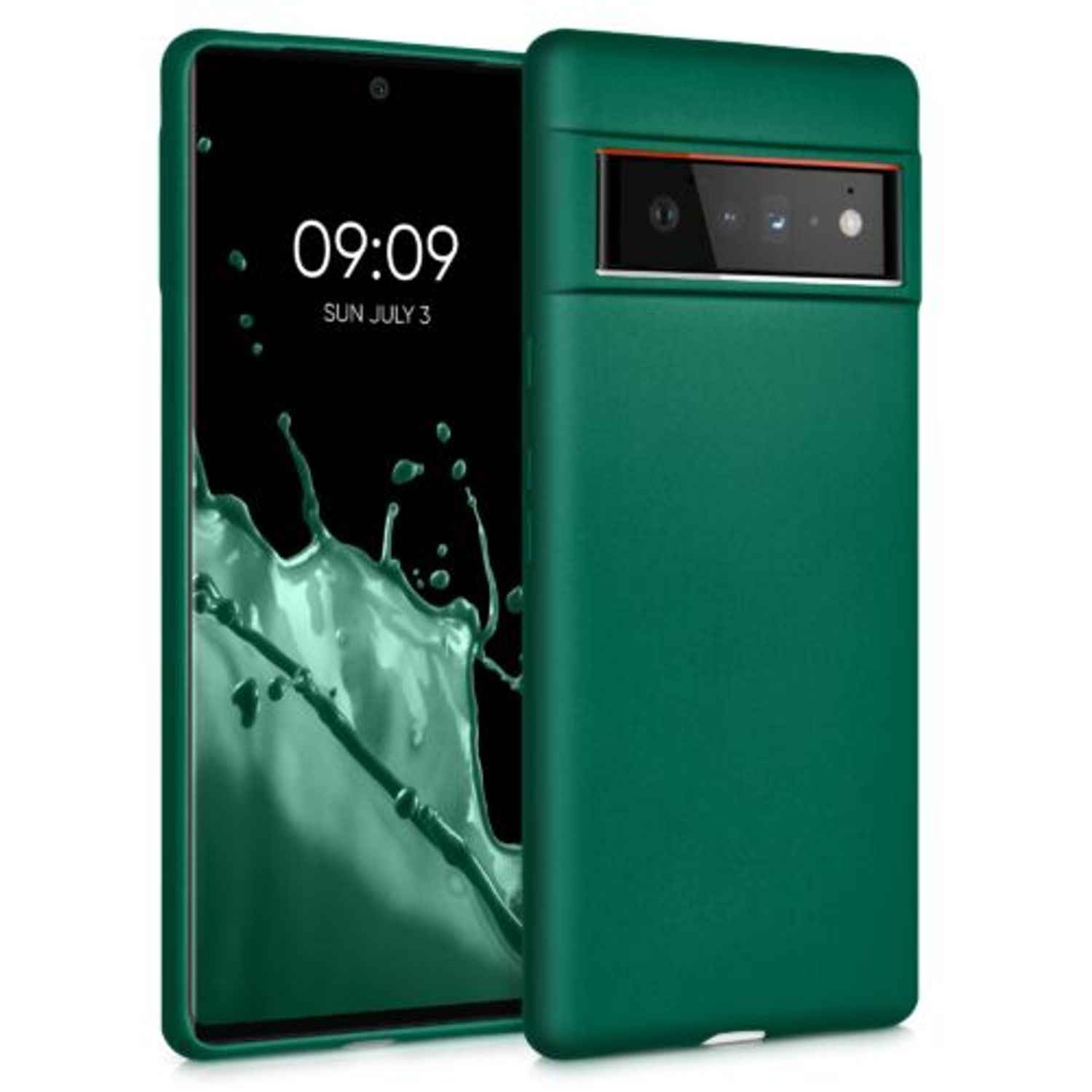 Husa pentru Google Pixel 6 Pro, Silicon, Verde, 55856.170, Kwmobile fotografia produsului