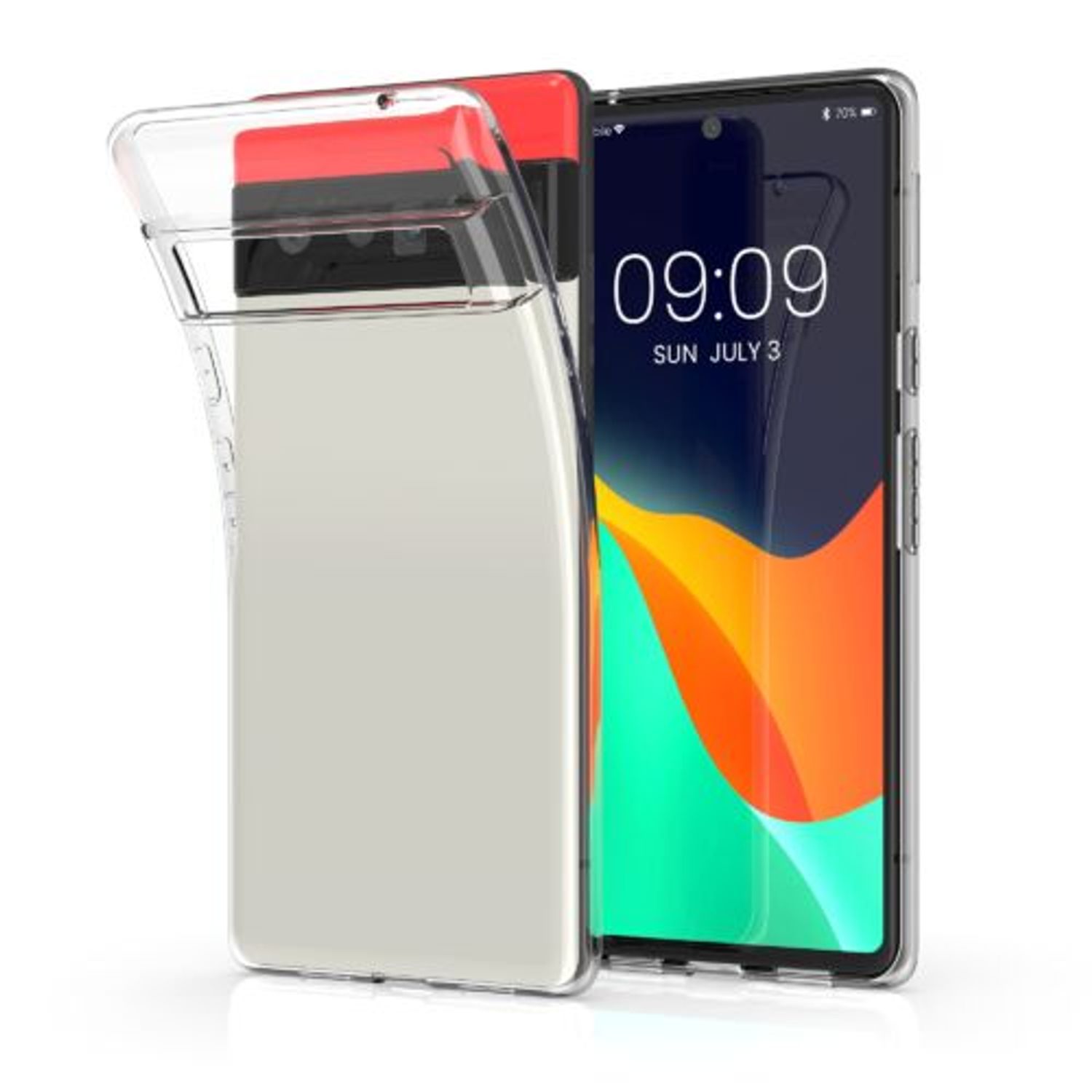 Husa pentru Google Pixel 6 Pro, Silicon, Transparent, 55855.03, Kwmobile fotografia produsului