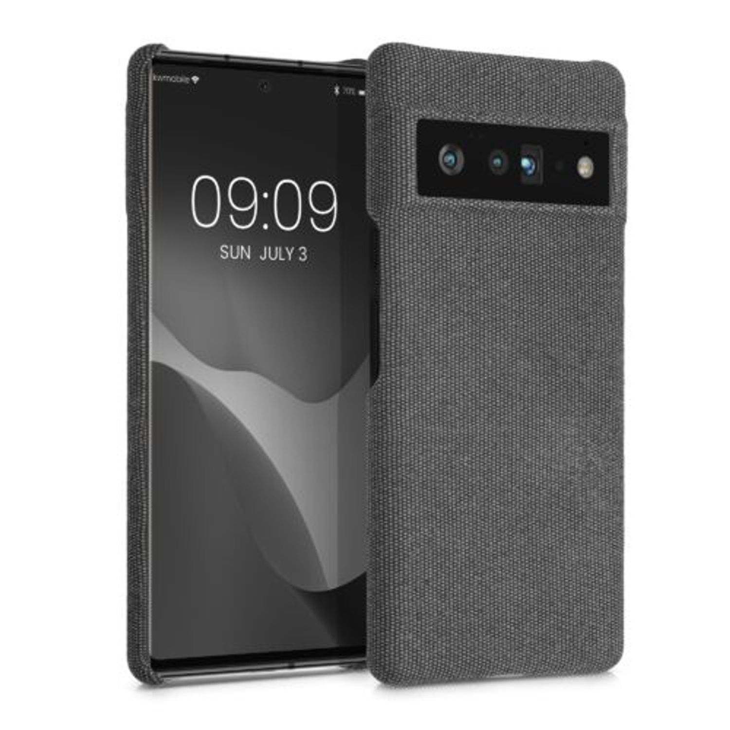 Husa pentru Google Pixel 6 Pro, Textil, Gri, 56945.22, Kwmobile fotografia produsului