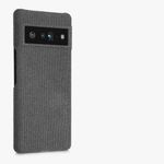 Husa pentru Google Pixel 6 Pro, Textil, Gri, 56945.22, Kwmobile fotografia produsului View 8 S