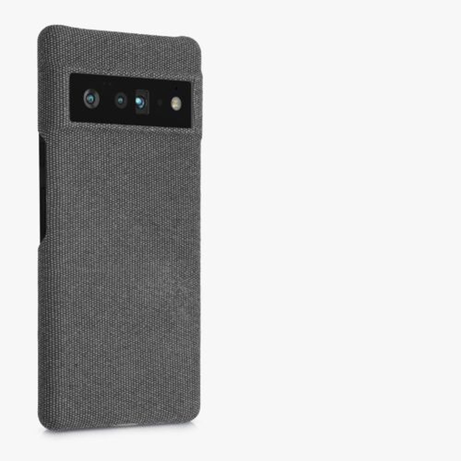 Husa pentru Google Pixel 6 Pro, Textil, Gri, 56945.22, Kwmobile fotografia produsului View 8 L