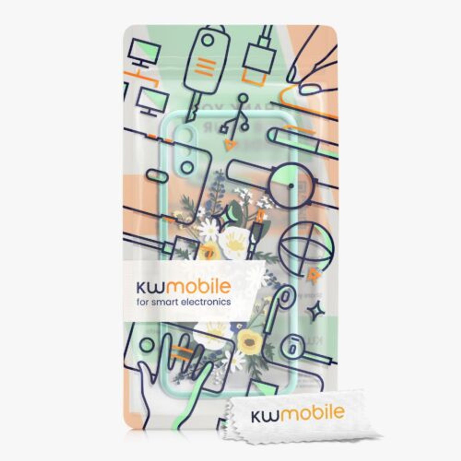 Husa pentru Xiaomi Redmi 9A, Silicon, Multicolor, 56443.01, Kwmobile fotografia produsului View 8 L