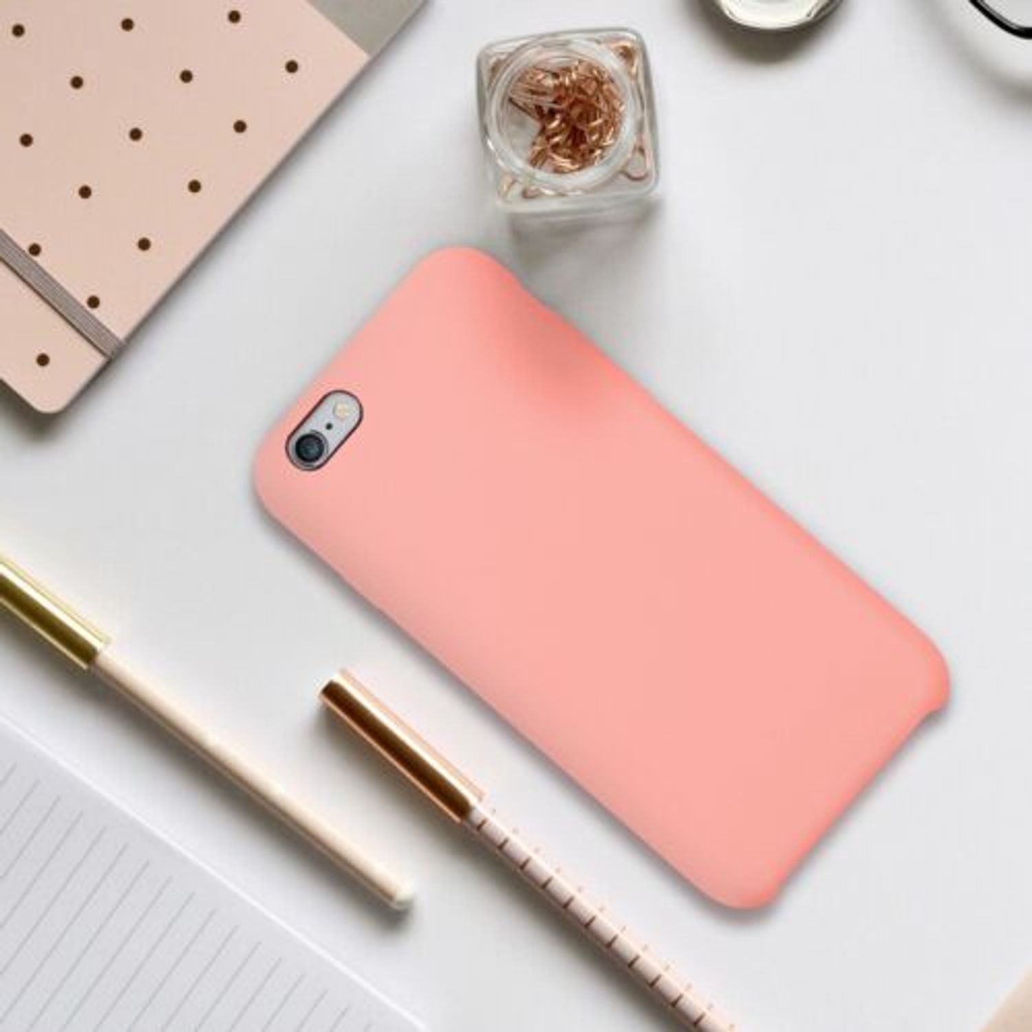 Husa pentru Apple iPhone 6/iPhone 6s, Silicon, Rose Gold, 40223.81 fotografia produsului View 6 L