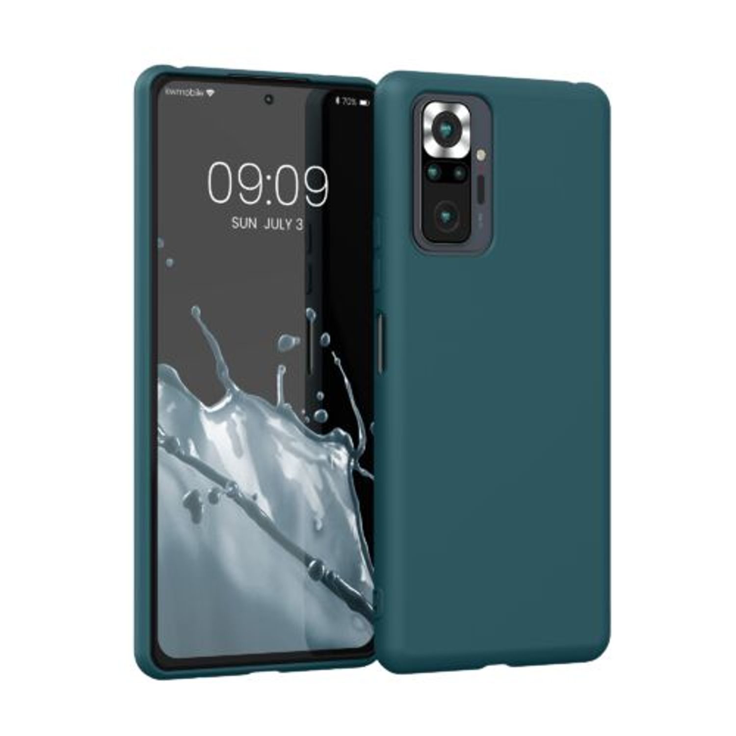 Husa pentru Xiaomi Redmi Note 10 Pro, Silicon, Verde, 56566.57, Kwmobile fotografia produsului