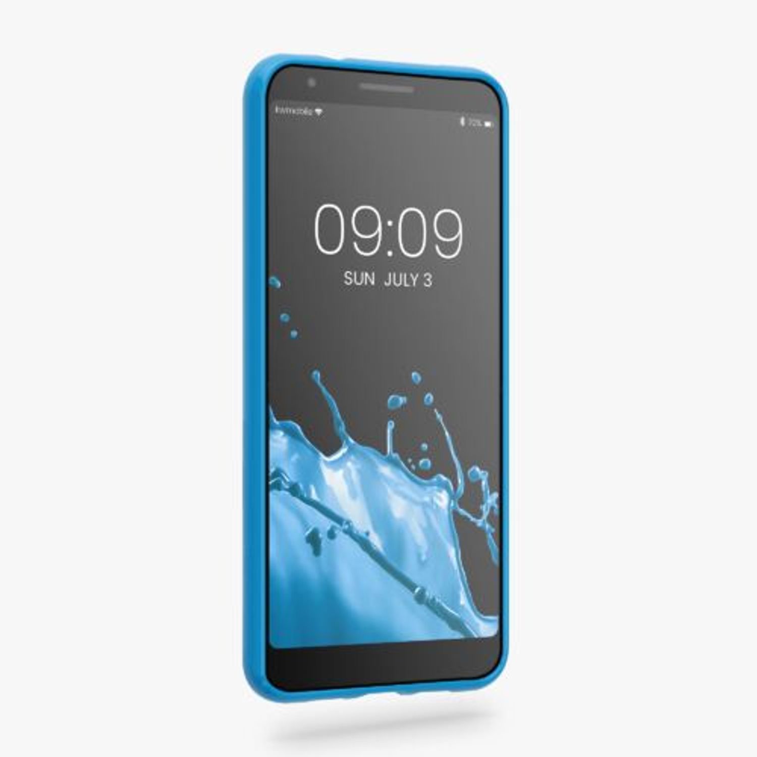 Husa Kwmobile pentru Google Pixel 3a, Silicon, Albastru, 47590.224 fotografia produsului View 2 L