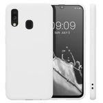Husa Kwmobile pentru Samsung Galaxy A40, Silicon, Alb, 48547.48 fotografia produsului