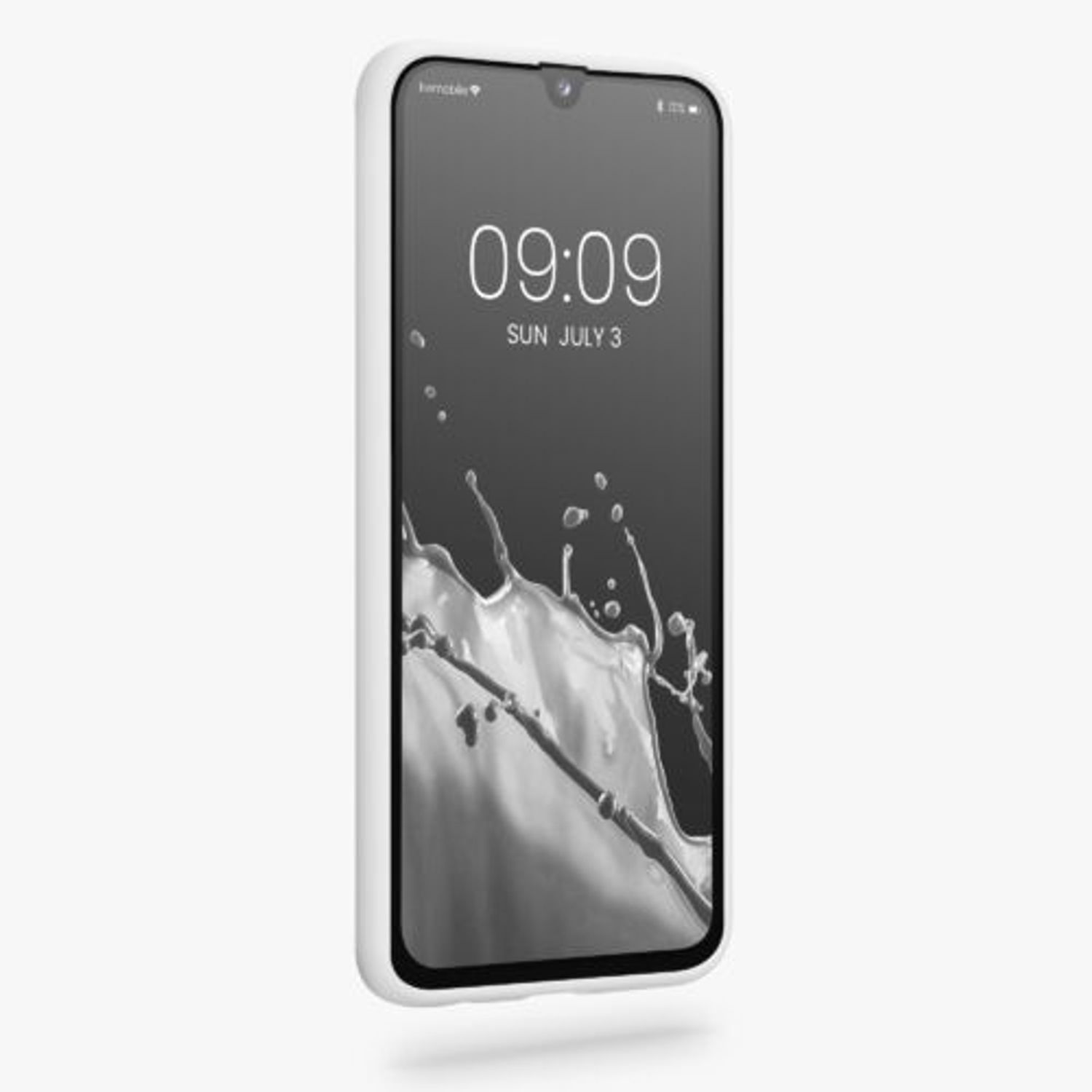 Husa Kwmobile pentru Samsung Galaxy A40, Silicon, Alb, 48547.48 fotografia produsului View 2 L