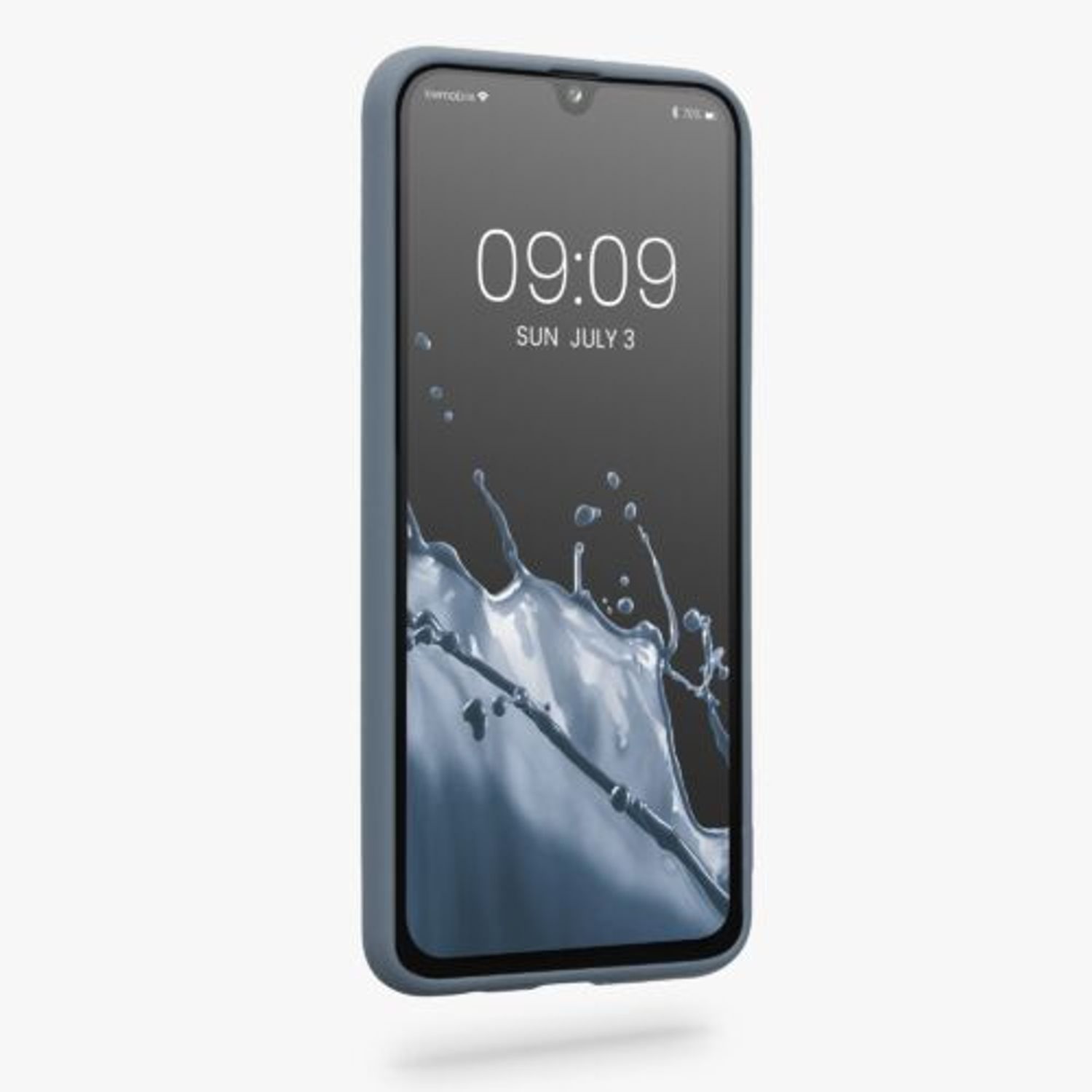 Husa Kwmobile pentru Samsung Galaxy A40, Silicon, Albastru, 48547.202 fotografia produsului View 2 L