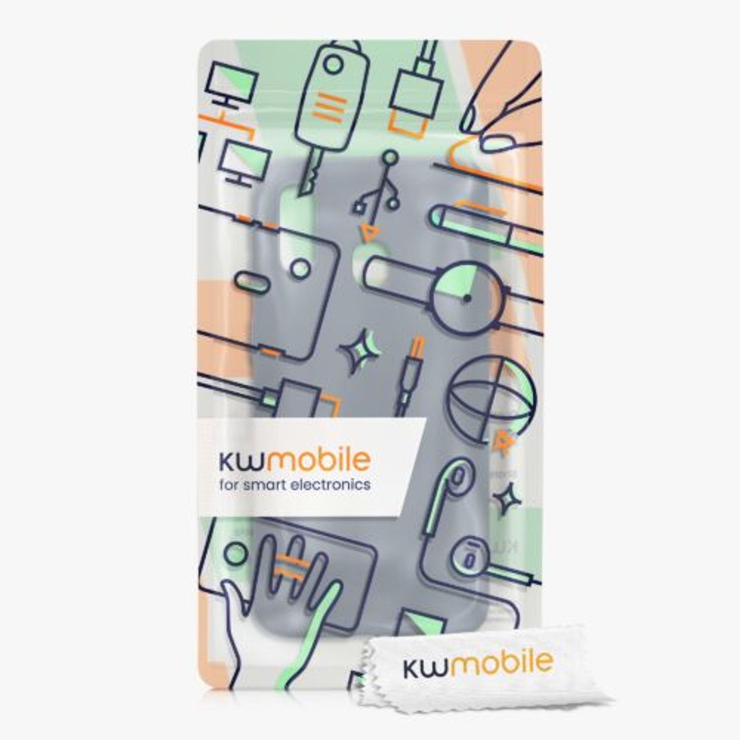 Husa Kwmobile pentru Samsung Galaxy A40, Silicon, Albastru, 48547.202 fotografia produsului View 5 L