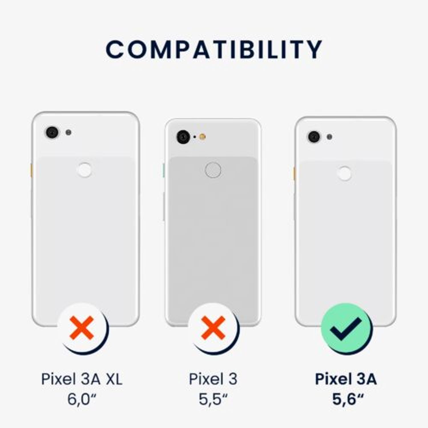 Husa Kwmobile pentru Google Pixel 3a, Silicon, Albastru, 47590.186 fotografia produsului View 3 L