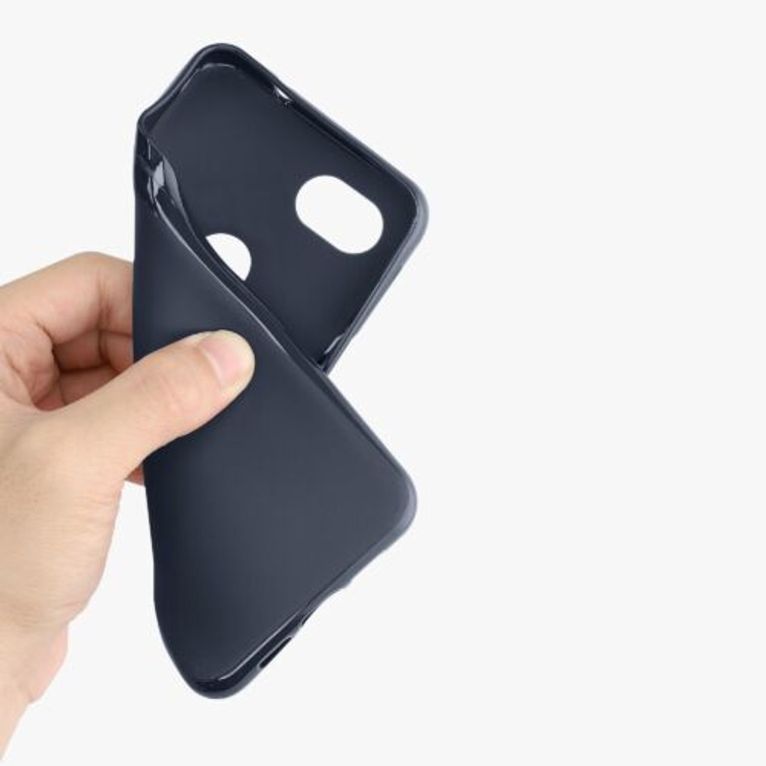 Husa Kwmobile pentru Google Pixel 3a, Silicon, Albastru, 47590.186 fotografia produsului View 5 L
