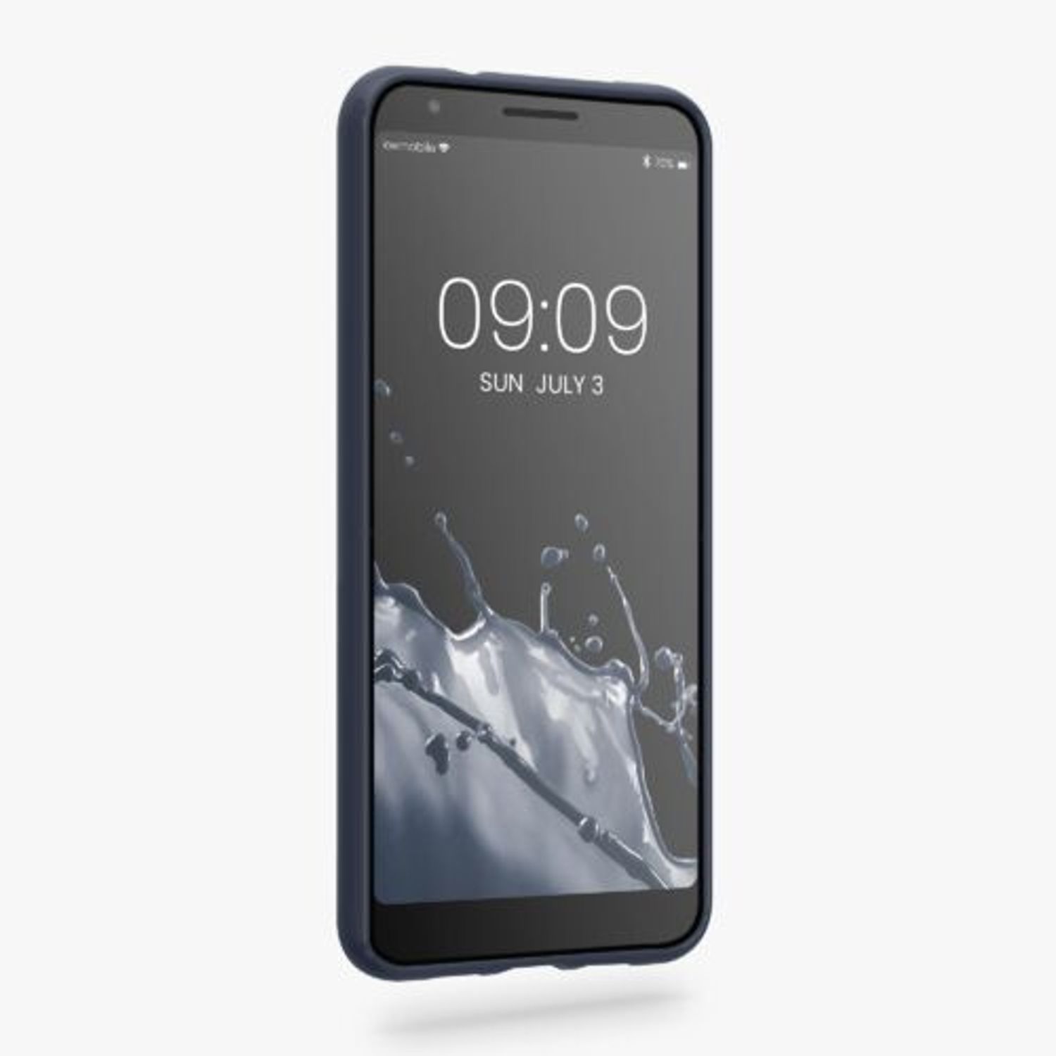 Husa Kwmobile pentru Google Pixel 3a, Silicon, Albastru, 47590.186 fotografia produsului View 2 L