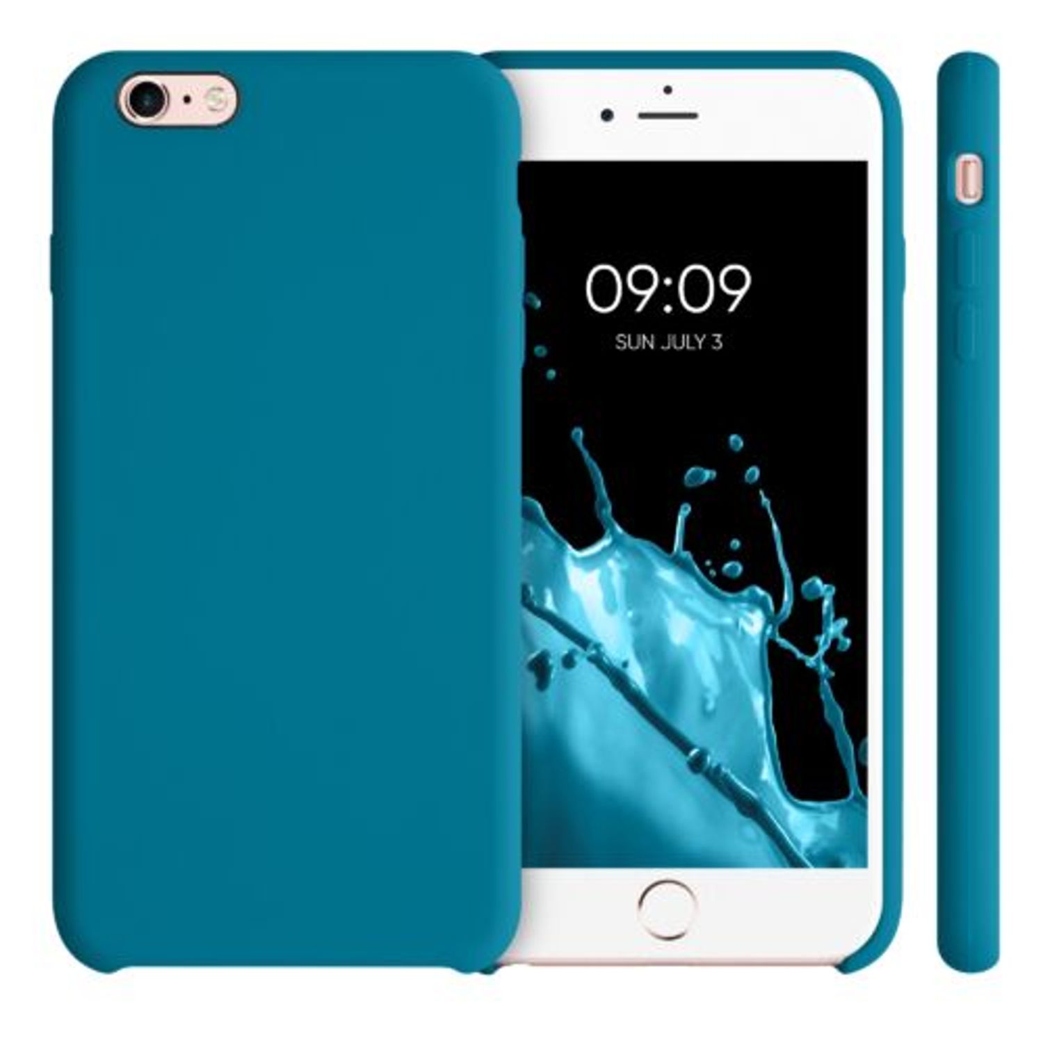Husa pentru iPhone 6 Plus/iPhone 6s Plus, Silicon, Albastru, 40841.224 fotografia produsului View 2 L