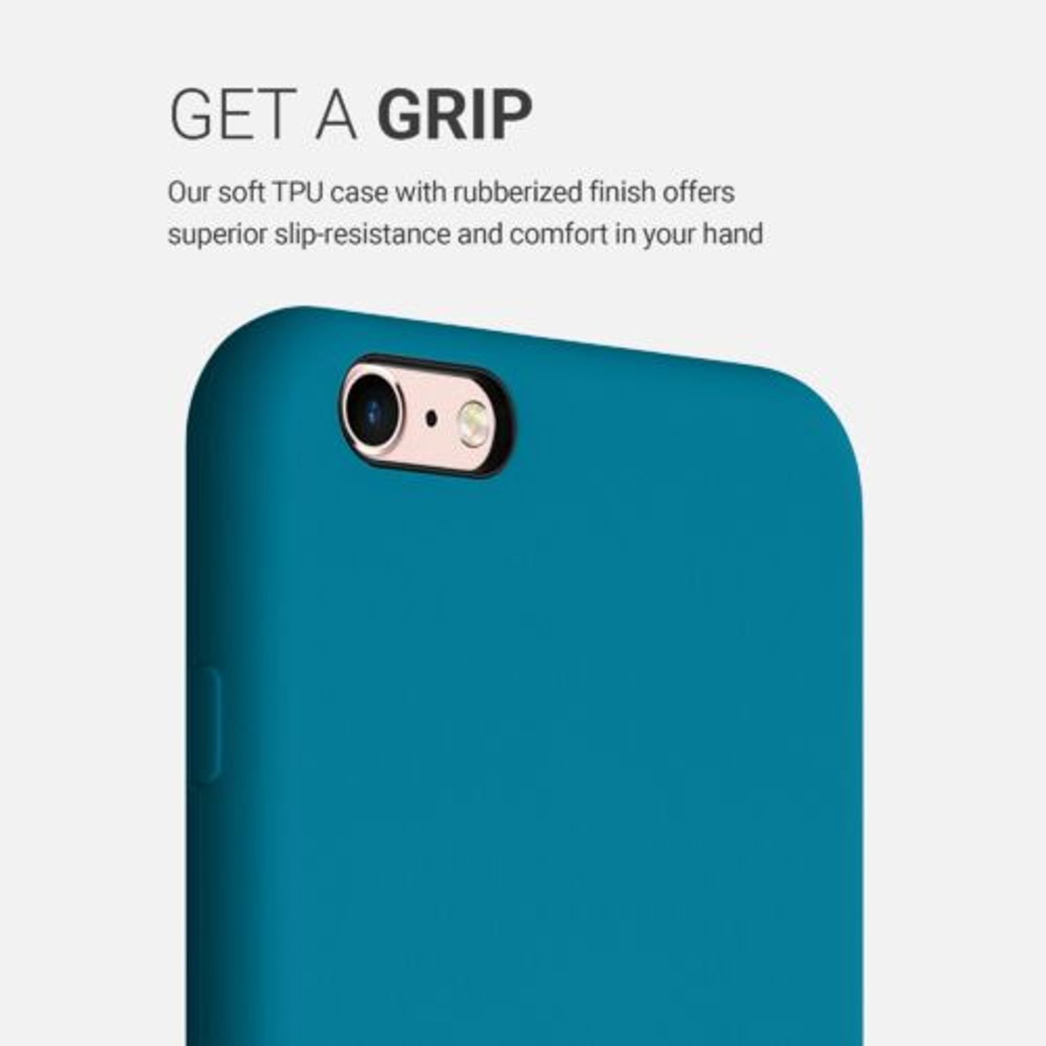 Husa pentru iPhone 6 Plus/iPhone 6s Plus, Silicon, Albastru, 40841.224 fotografia produsului View 4 L