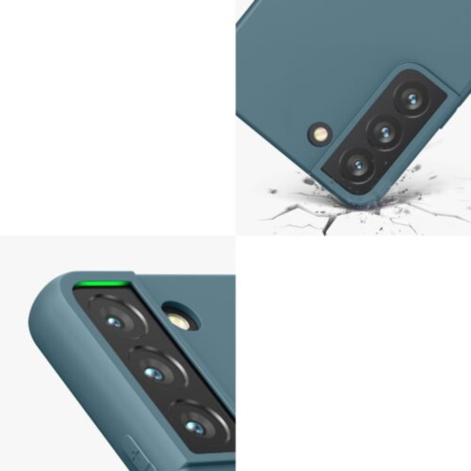 Husa Kwmobile pentru Samsung Galaxy S22, Silicon, Verde, 56758.207 fotografia produsului View 9 L