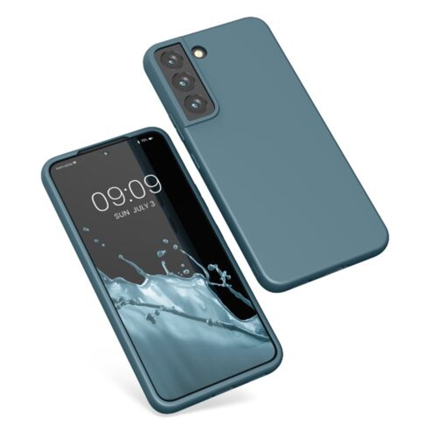 Husa Kwmobile pentru Samsung Galaxy S22, Silicon, Verde, 56758.207 fotografia produsului