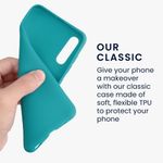Husa Kwmobile pentru Samsung Galaxy A50, Silicon, Verde, 48054.57 fotografia produsului View 3 S