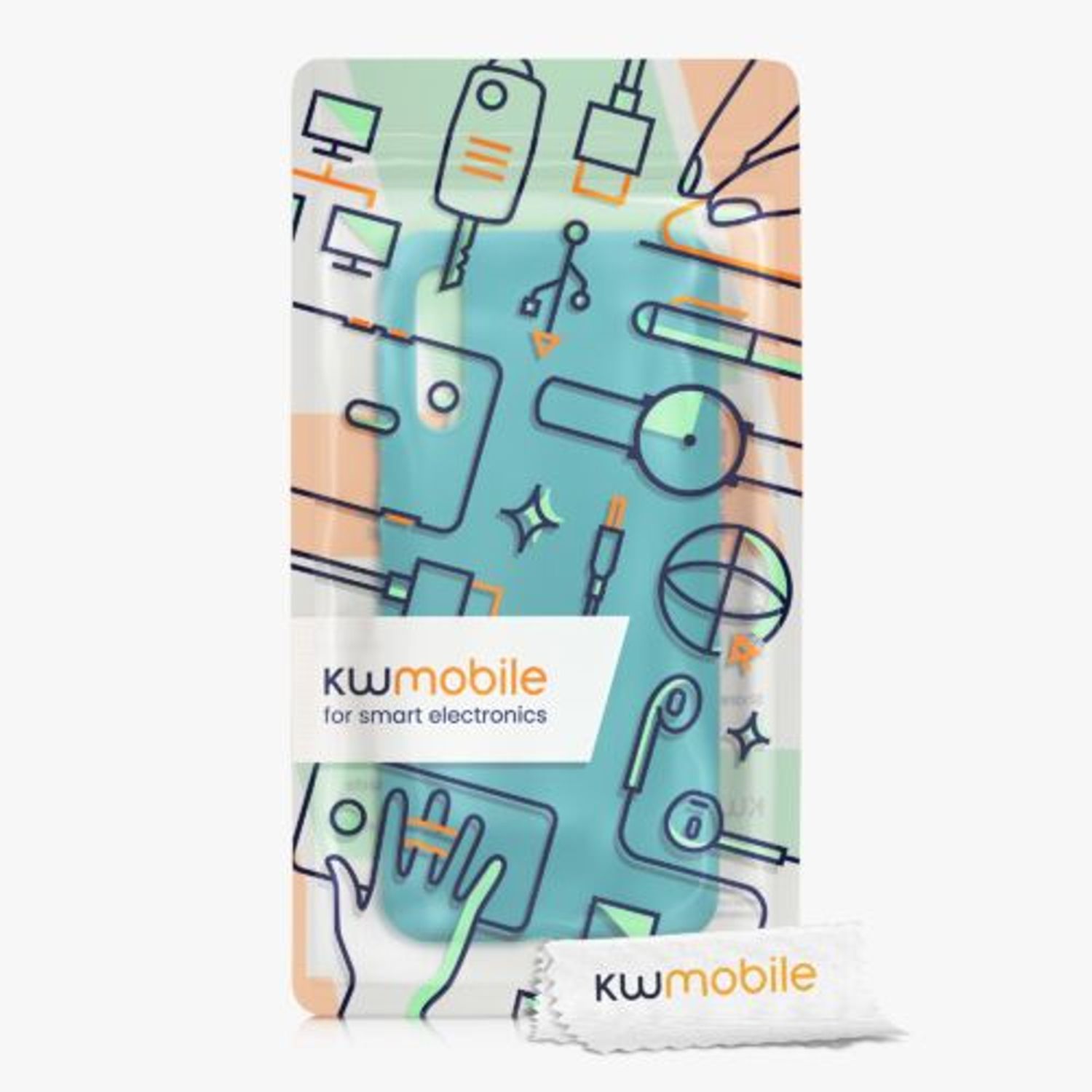 Husa Kwmobile pentru Samsung Galaxy A50, Silicon, Verde, 48054.57 fotografia produsului View 5 L