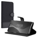 Husa Kwmobile pentru OnePlus 10 Pro, Textil, Negru, 57252.73 fotografia produsului