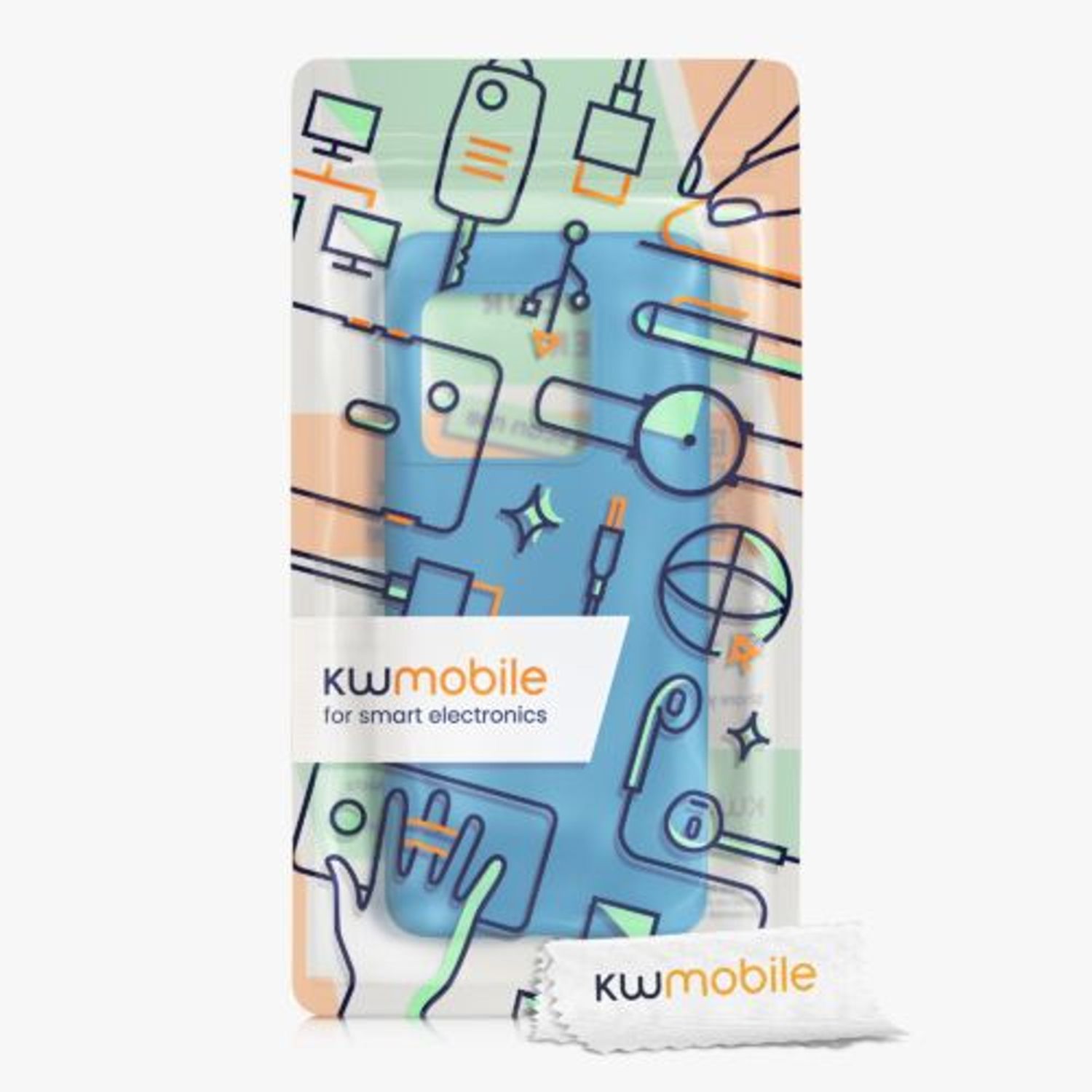 Husa Kwmobile pentru OnePlus 10 Pro, Silicon, Albastru, 57245.224 fotografia produsului View 7 L