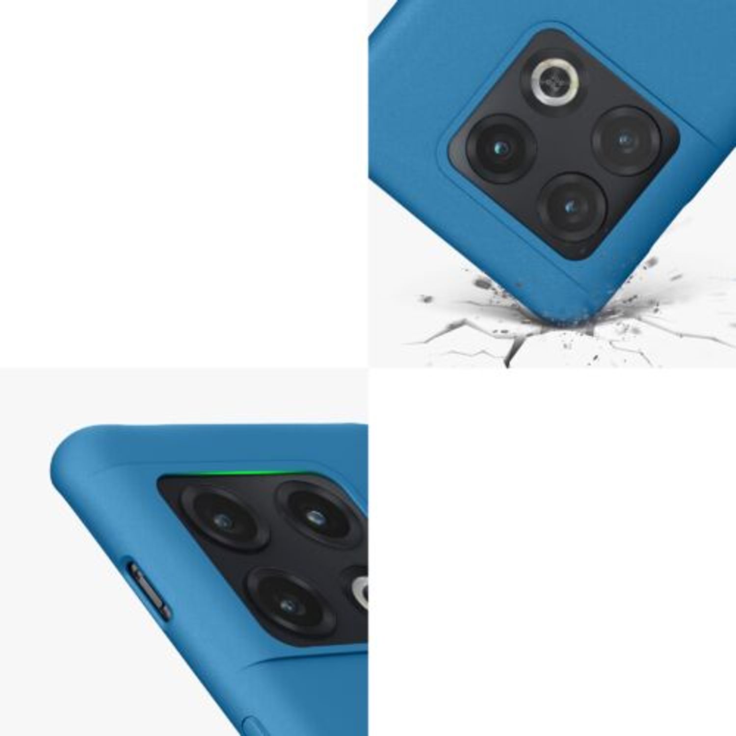 Husa Kwmobile pentru OnePlus 10 Pro, Silicon, Albastru, 57245.224 fotografia produsului View 8 L