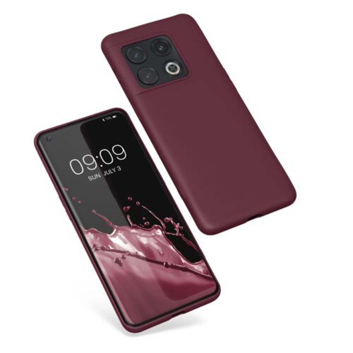 Husa Kwmobile pentru OnePlus 10 Pro, Silicon, Violet, 57245.190 fotografia produsului