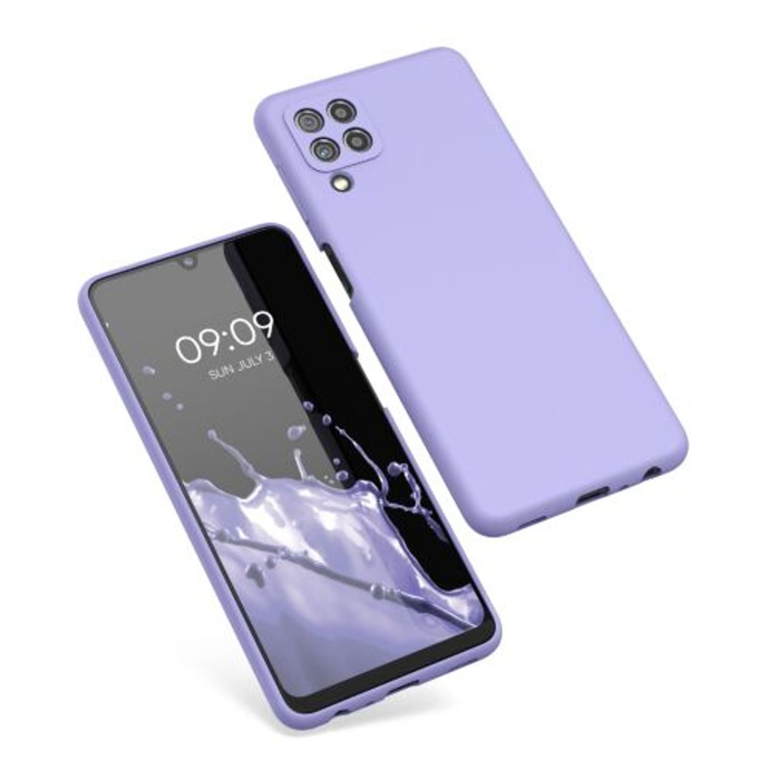 Husa Kwmobile pentru Samsung Galaxy A22, Silicon, Mov, 55500.108 fotografia produsului