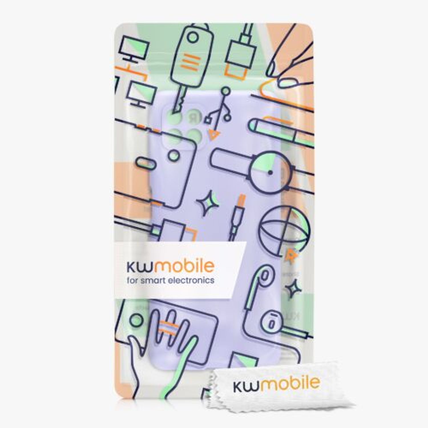Husa Kwmobile pentru Samsung Galaxy A22, Silicon, Mov, 55500.108 fotografia produsului View 6 L