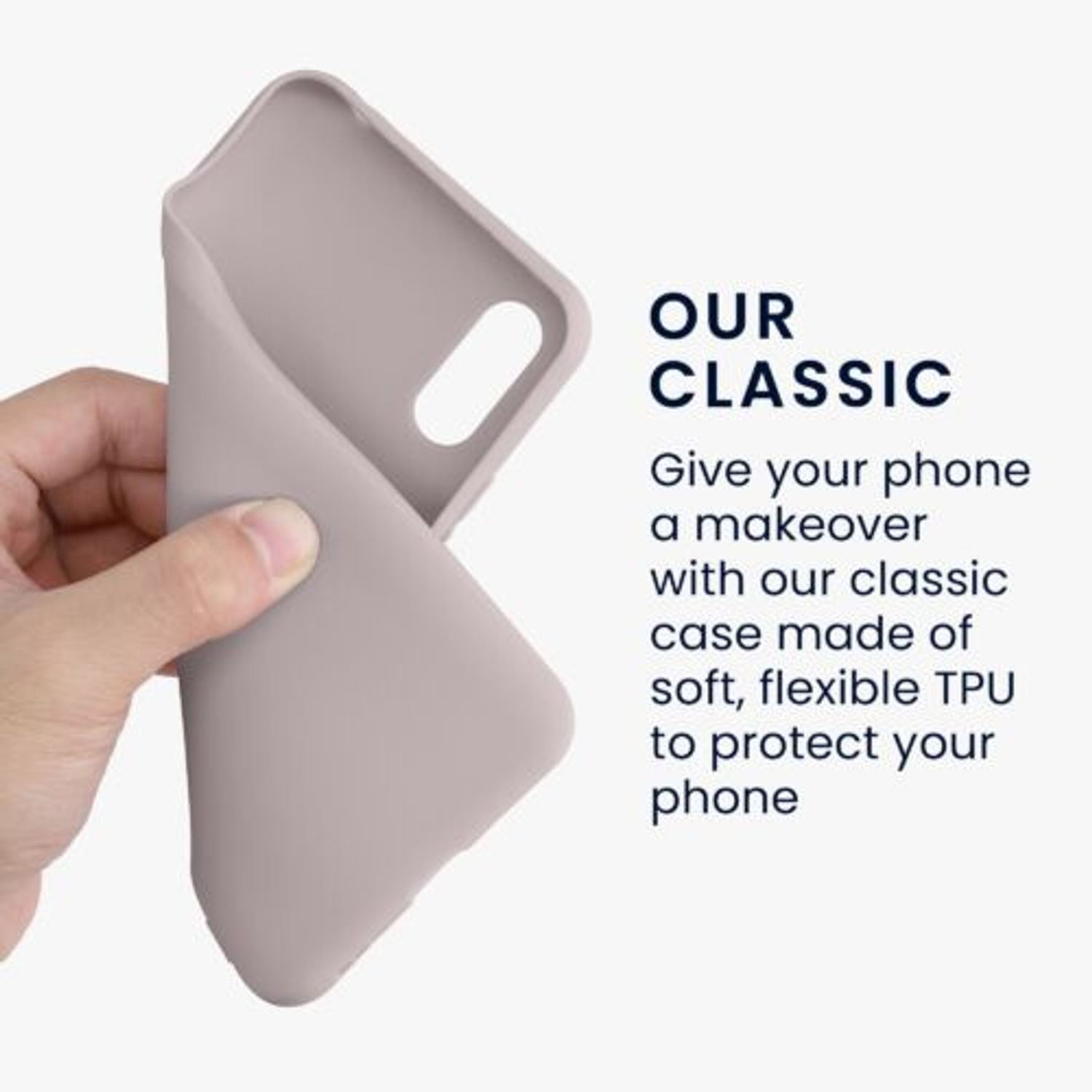 Husa Kwmobile pentru Xiaomi Redmi 9A/Redmi 9AT, Silicon, Crem, 52847.192 fotografia produsului View 3 L