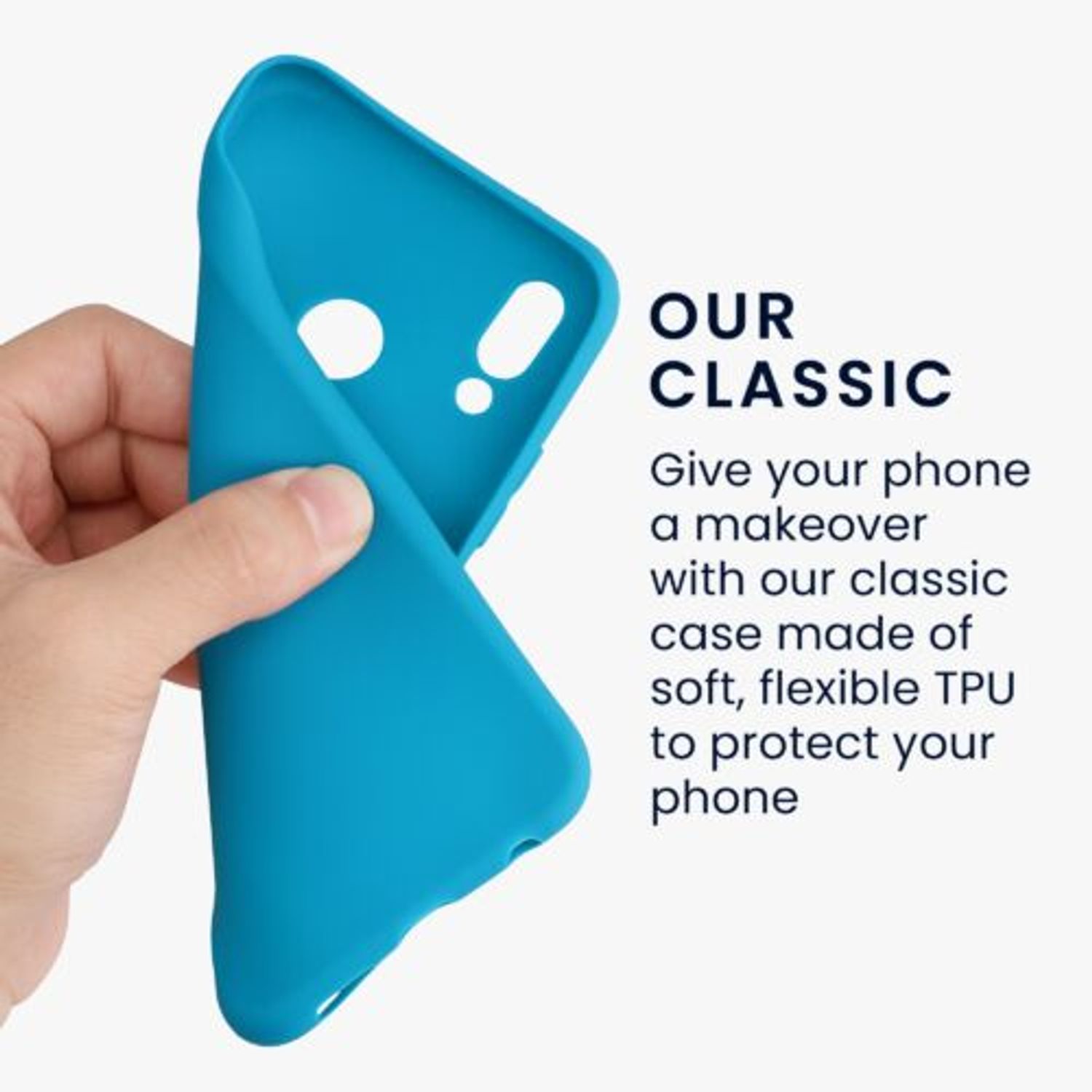 Husa Kwmobile pentru Huawei P20 Lite, Silicon, Albastru, 44358.224 fotografia produsului View 3 L