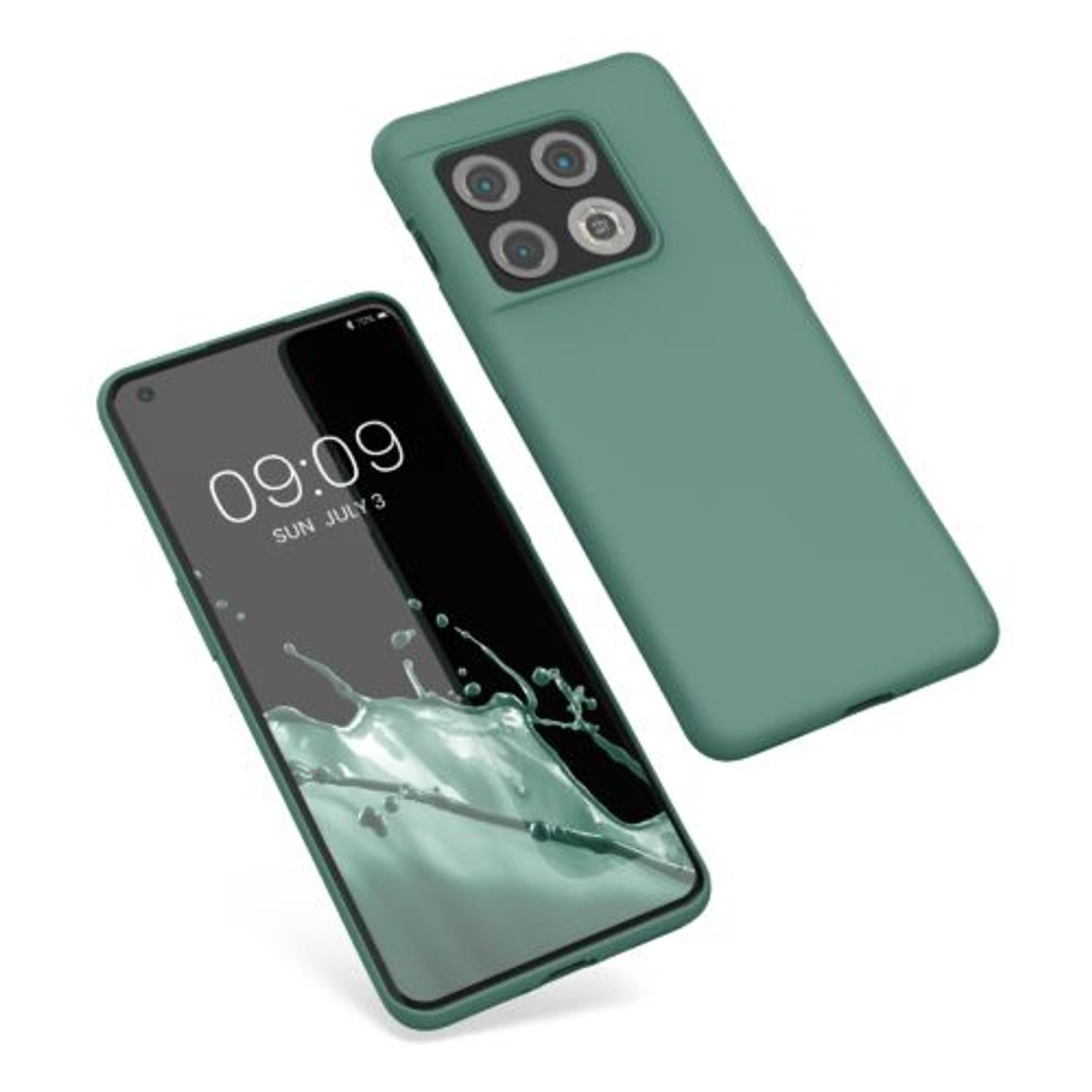 Husa Kwmobile pentru OnePlus 10 Pro, Silicon, Verde, 57460.166 fotografia produsului