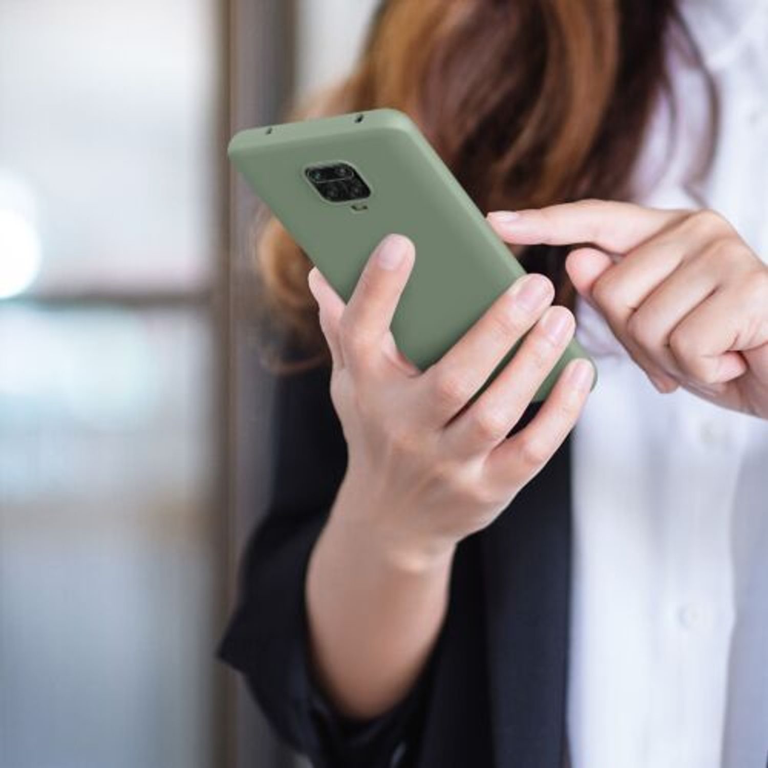 Husa Kwmobile pentru Xiaomi Redmi Note 9S/Redmi Note 9 Pro/Redmi Note 9 Pro Max, Silicon, Verde, 52140.172 fotografia produsului View 8 L