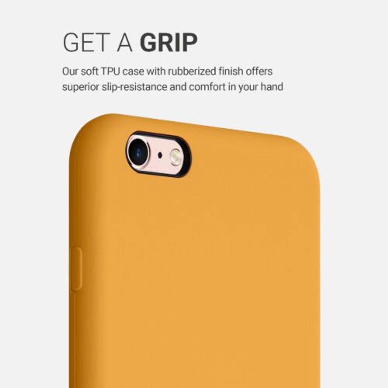 Husa pentru Apple iPhone 6 Plus/iPhone 6s Plus, Silicon, Galben, 40841.217 fotografia produsului View 4 L