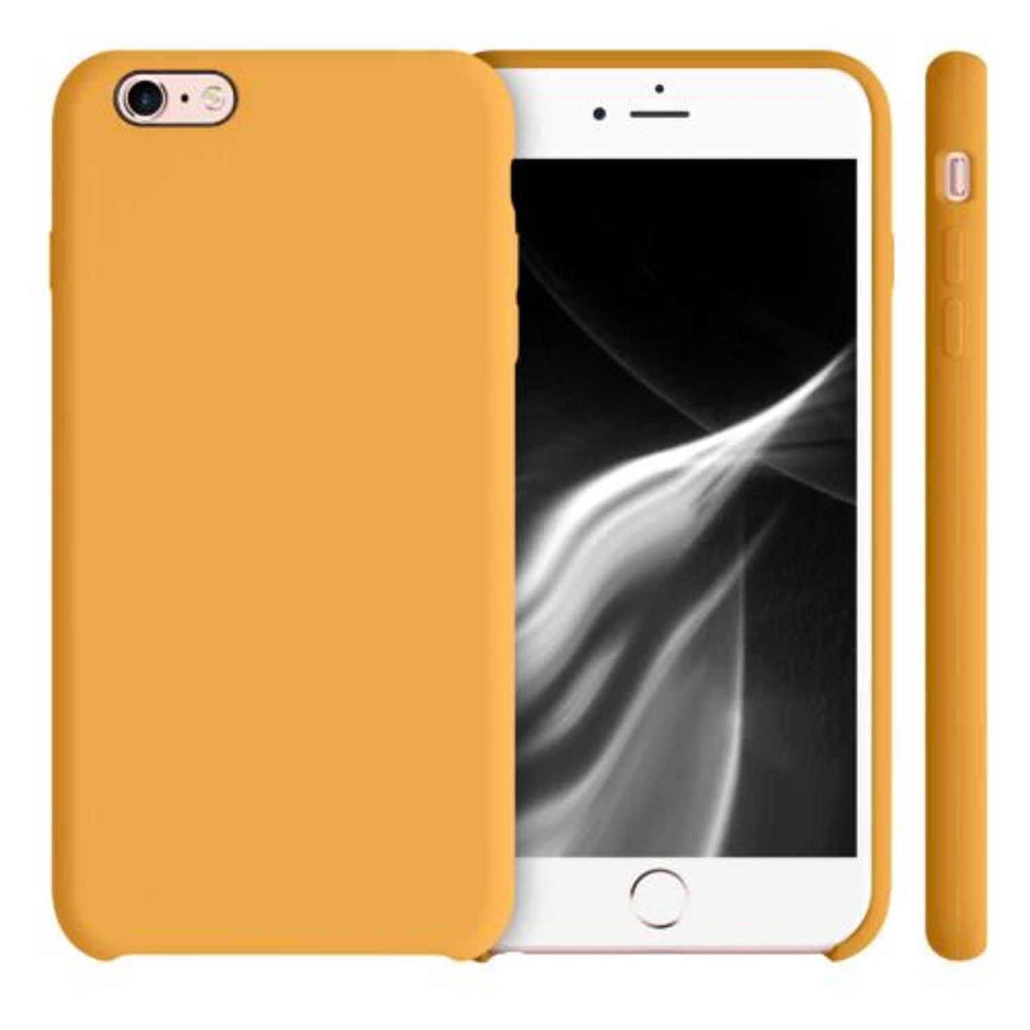 Husa pentru Apple iPhone 6 Plus/iPhone 6s Plus, Silicon, Galben, 40841.217 fotografia produsului View 2 L