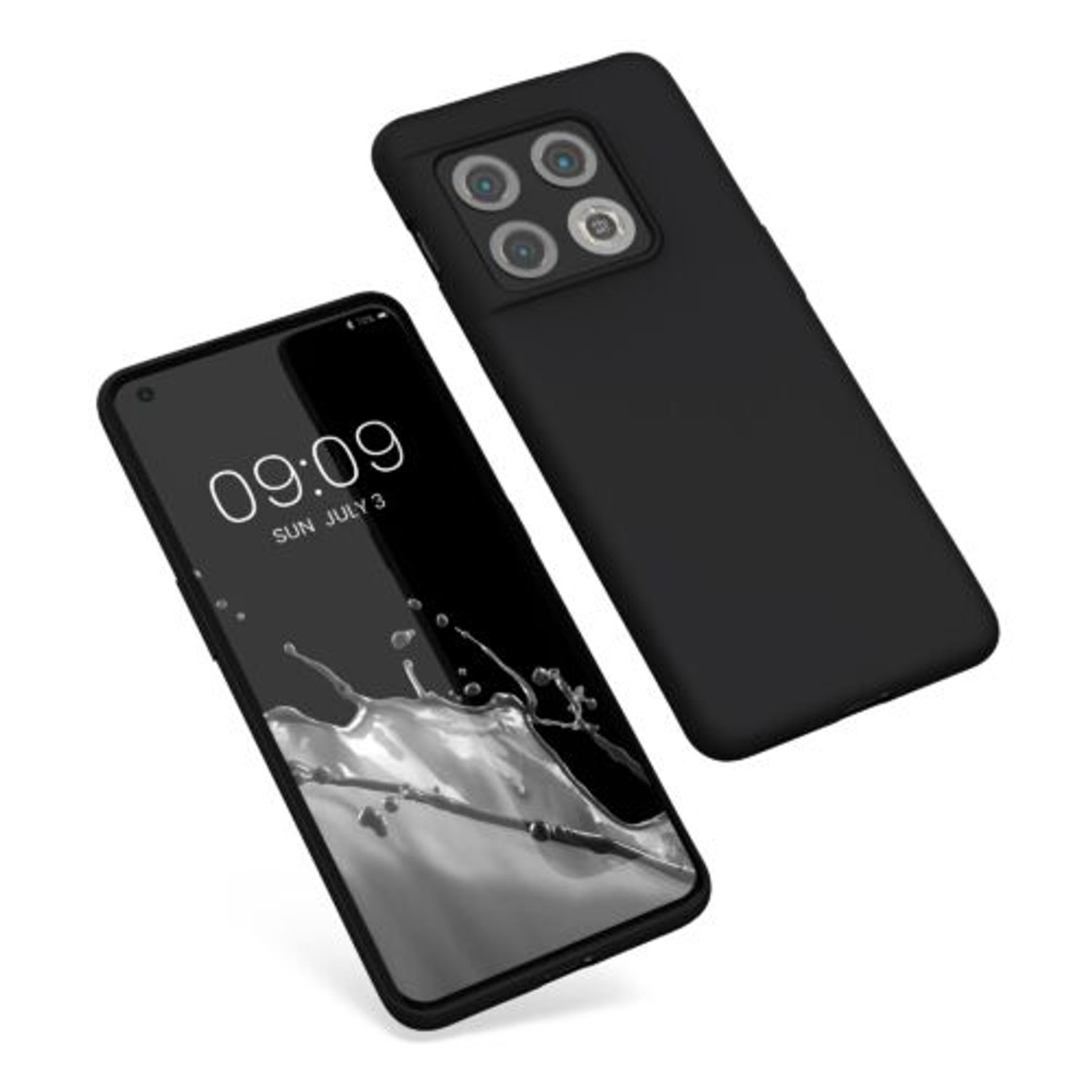 Husa Kwmobile pentru OnePlus 10 Pro, Silicon, Negru, 57460.01 fotografia produsului