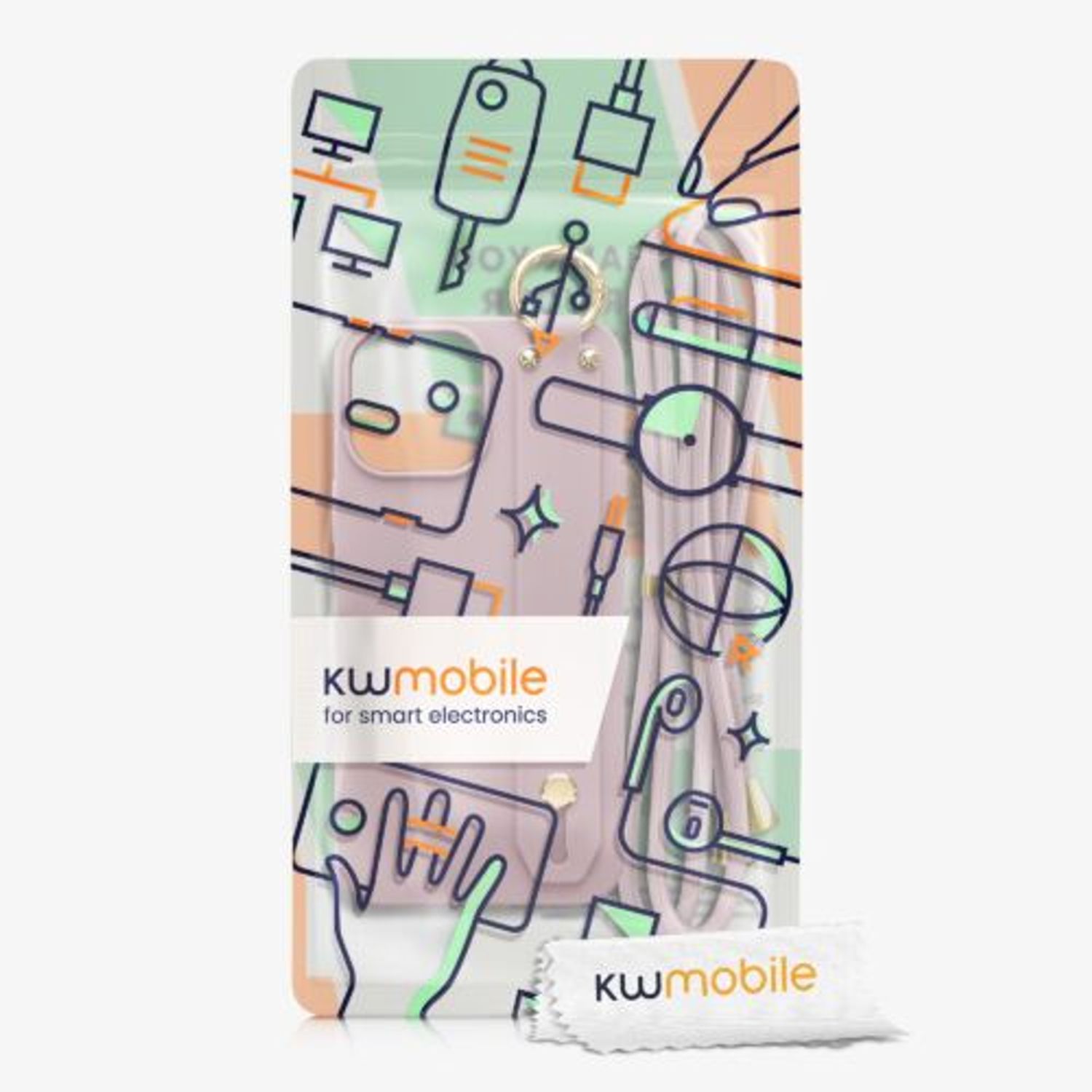 Husa Kwmobile pentru Apple iPhone 13 Pro Max, Silicon, Roz, 56427.193 fotografia produsului View 7 L