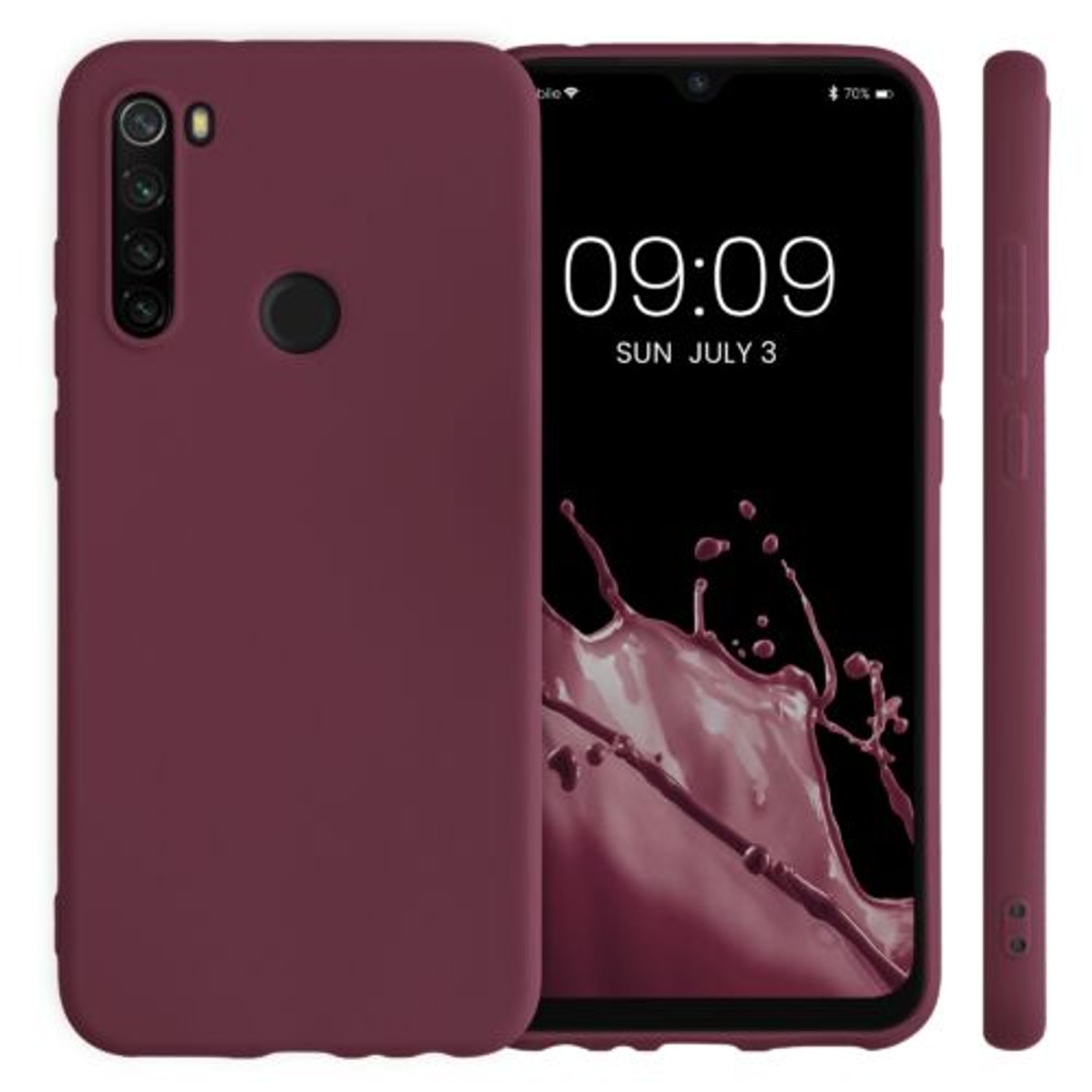 Husa Kwmobile pentru Xiaomi Redmi Note 8T, Silicon, Violet, 50956.190 fotografia produsului