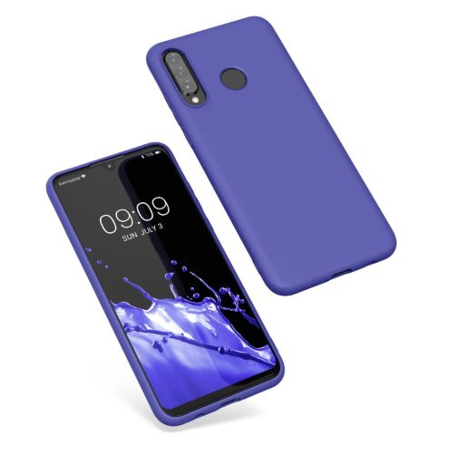 Husa Kwmobile pentru Huawei P30 Lite, Silicon, Albastru, 47499.234 fotografia produsului
