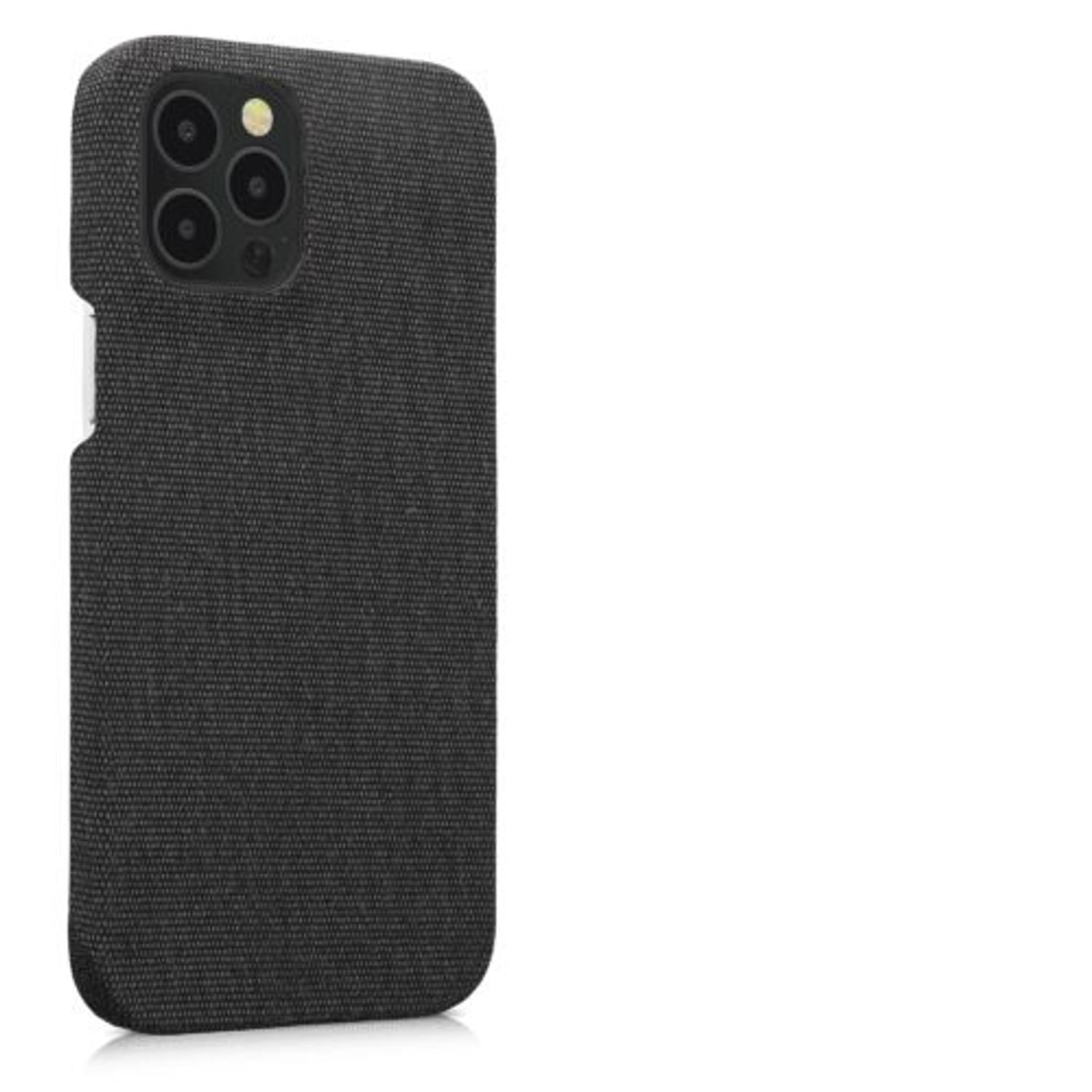 Husa Kwmobile pentru Apple iPhone 12 Pro Max, Textil, Gri, 57450.01 fotografia produsului View 5 L